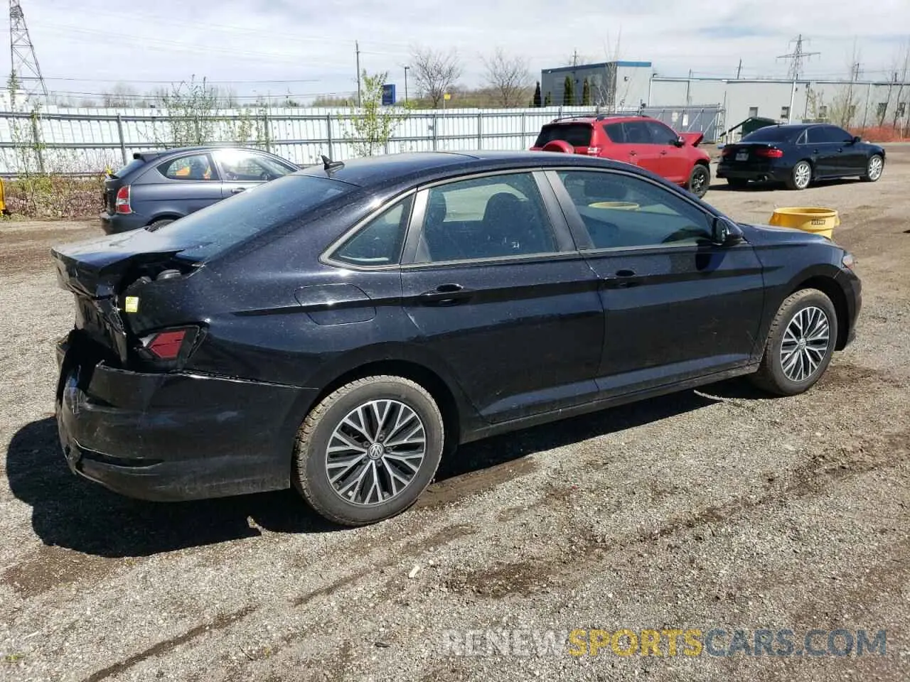 3 Фотография поврежденного автомобиля 3VWE57BU9MM046281 VOLKSWAGEN JETTA 2021