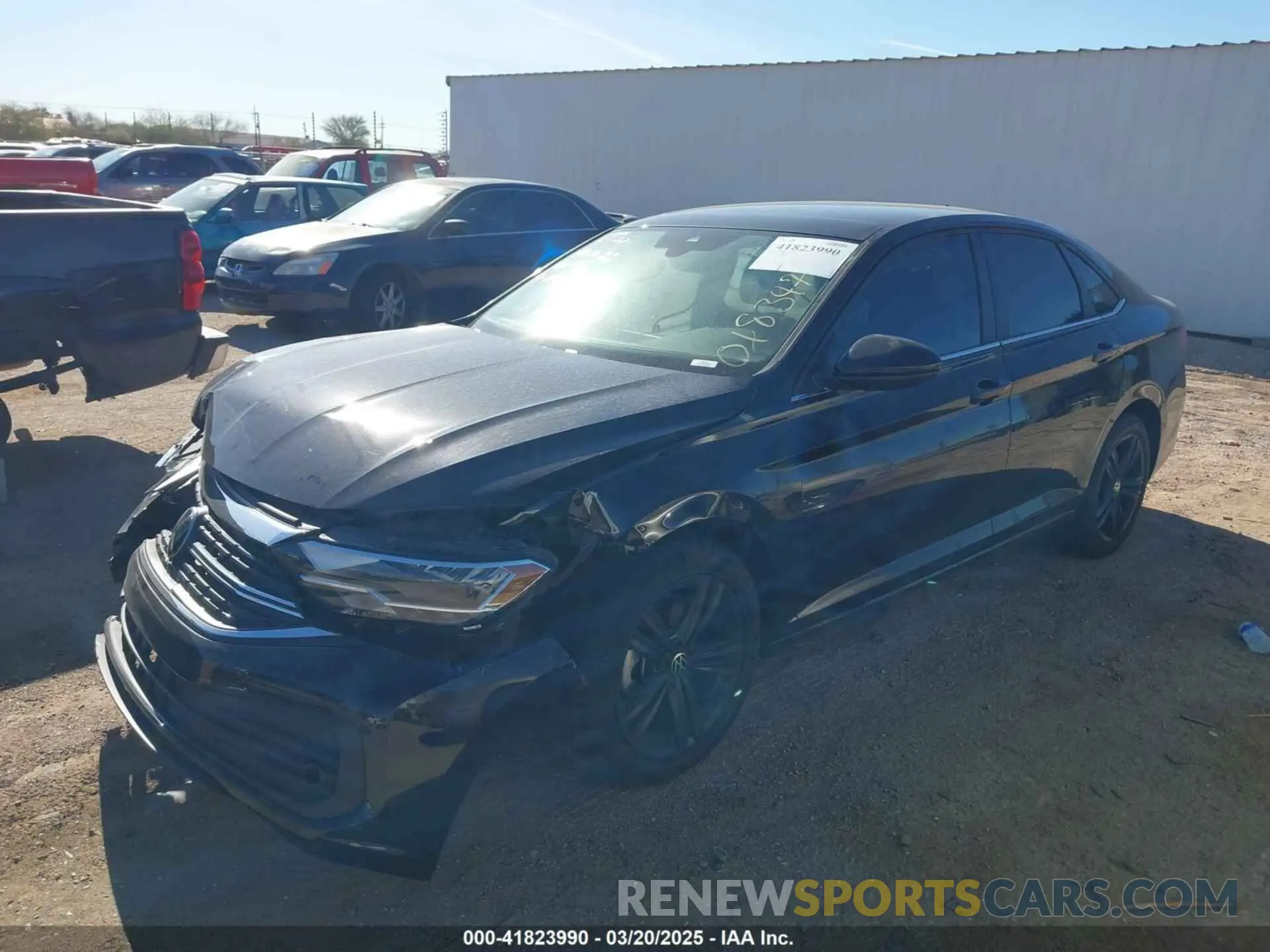 2 Photograph of a damaged car 3VW7M7BU9NM018347 VOLKSWAGEN JETTA 2022