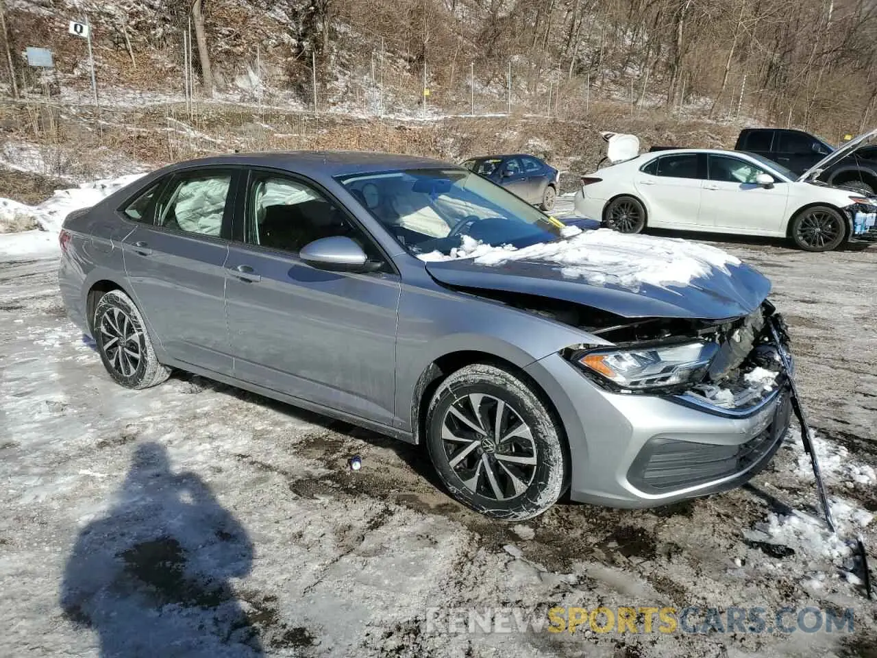 4 Фотография поврежденного автомобиля 3VWCM7BU9NM005628 VOLKSWAGEN JETTA 2022