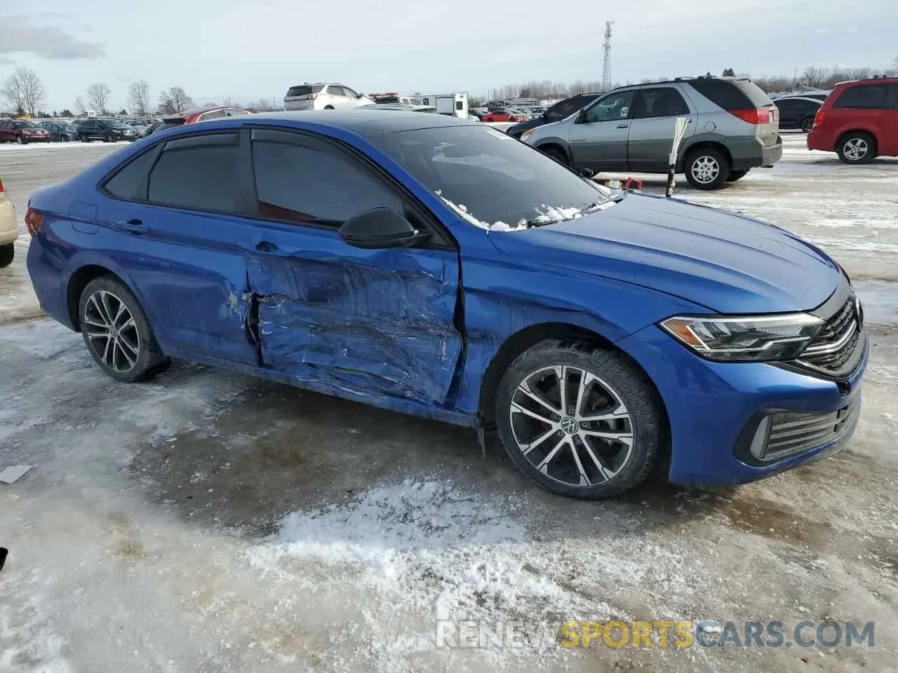 4 Фотография поврежденного автомобиля 3VWSM7BU3NM001991 VOLKSWAGEN JETTA 2022