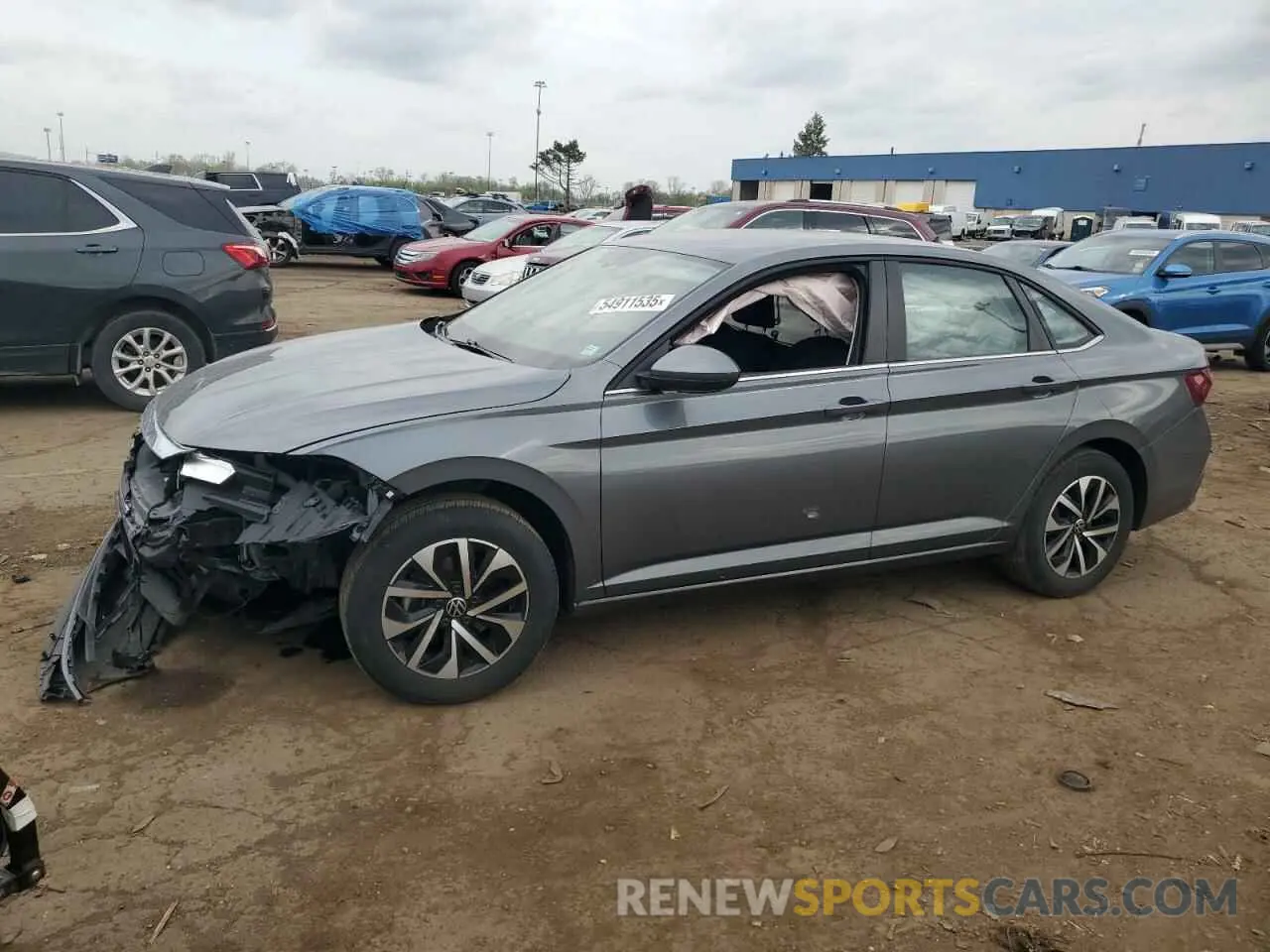 1 Photograph of a damaged car 3VW5M7BU2PM050809 VOLKSWAGEN JETTA 2023