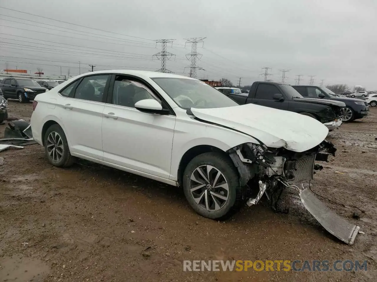 4 Фотография поврежденного автомобиля 3VW5M7BU4PM043036 VOLKSWAGEN JETTA 2023