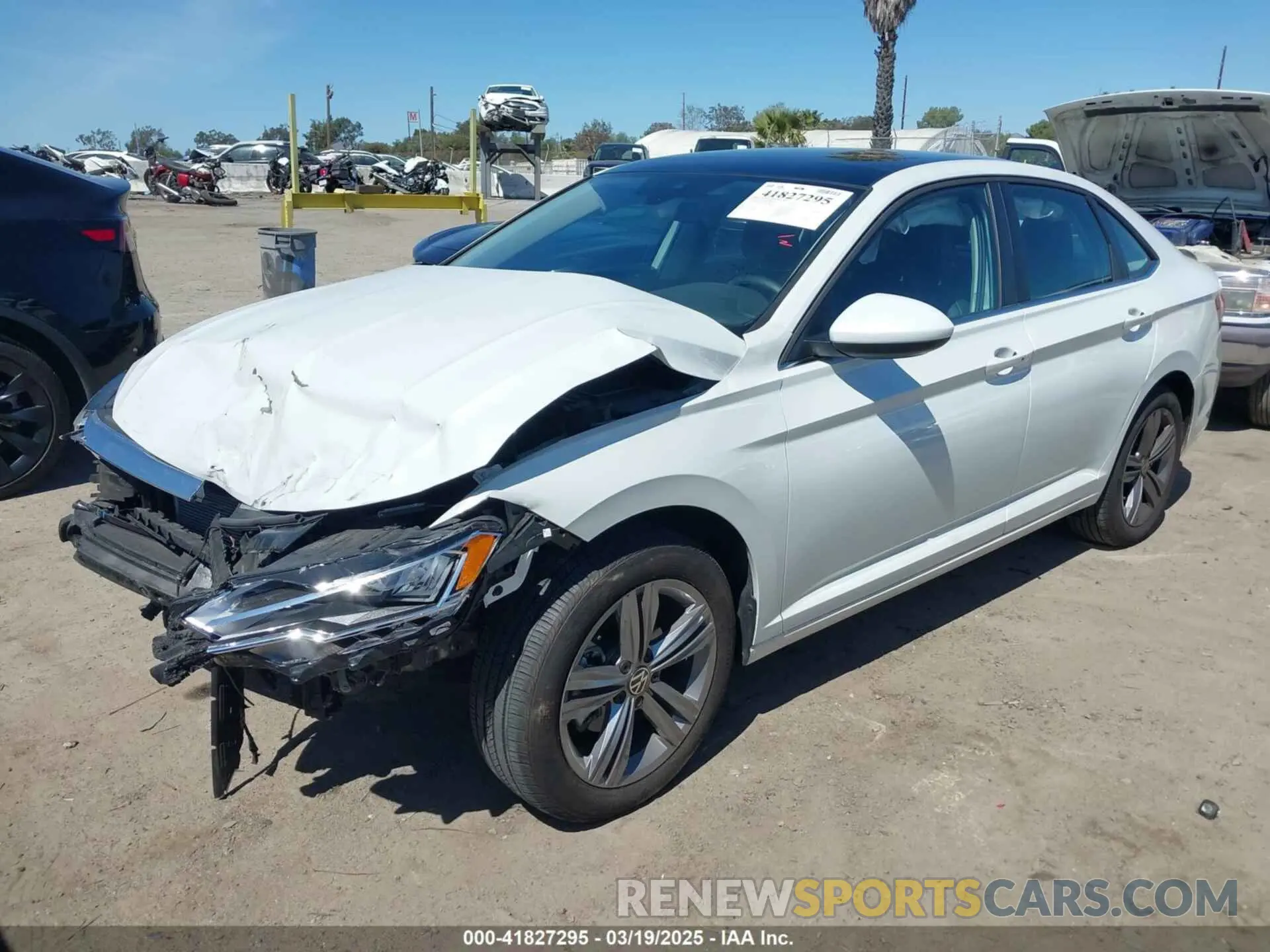2 Photograph of a damaged car 3VW7M7BU0PM048694 VOLKSWAGEN JETTA 2023
