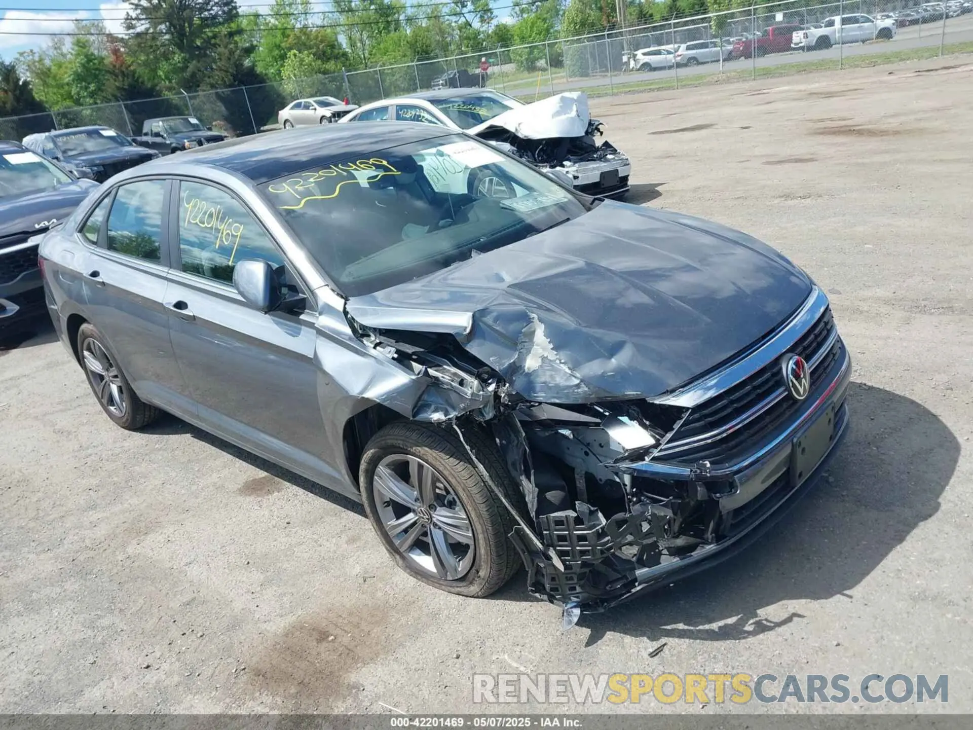 1 Photograph of a damaged car 3VW7M7BU0PM052048 VOLKSWAGEN JETTA 2023