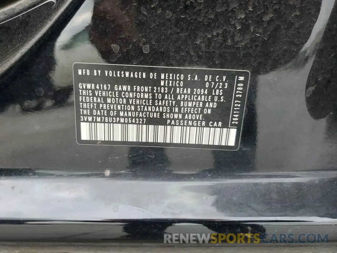 15 Photograph of a damaged car 3VW7M7BU3PM054327 VOLKSWAGEN JETTA 2023