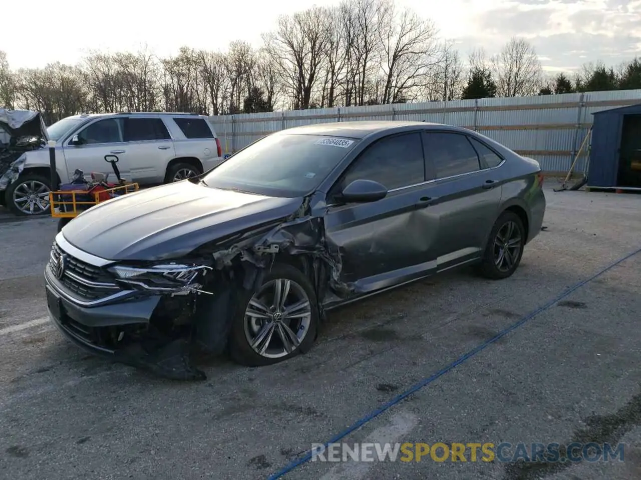 1 Photograph of a damaged car 3VW7M7BU6PM011617 VOLKSWAGEN JETTA 2023