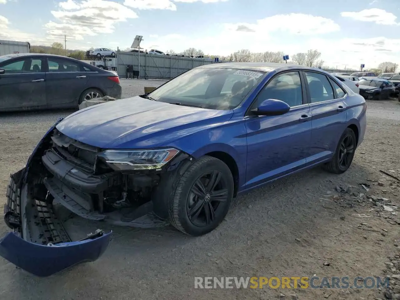 1 Photograph of a damaged car 3VW7M7BU7PM026546 VOLKSWAGEN JETTA 2023