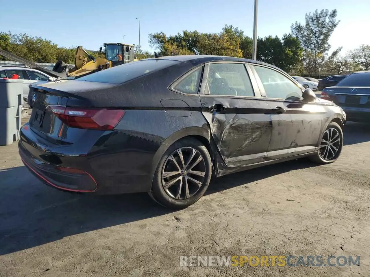 3 Фотография поврежденного автомобиля 3VWBM7BU1PM052781 VOLKSWAGEN JETTA 2023