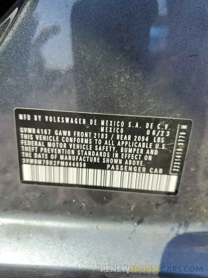 12 Фотография поврежденного автомобиля 3VWBM7BU2PM044656 VOLKSWAGEN JETTA 2023