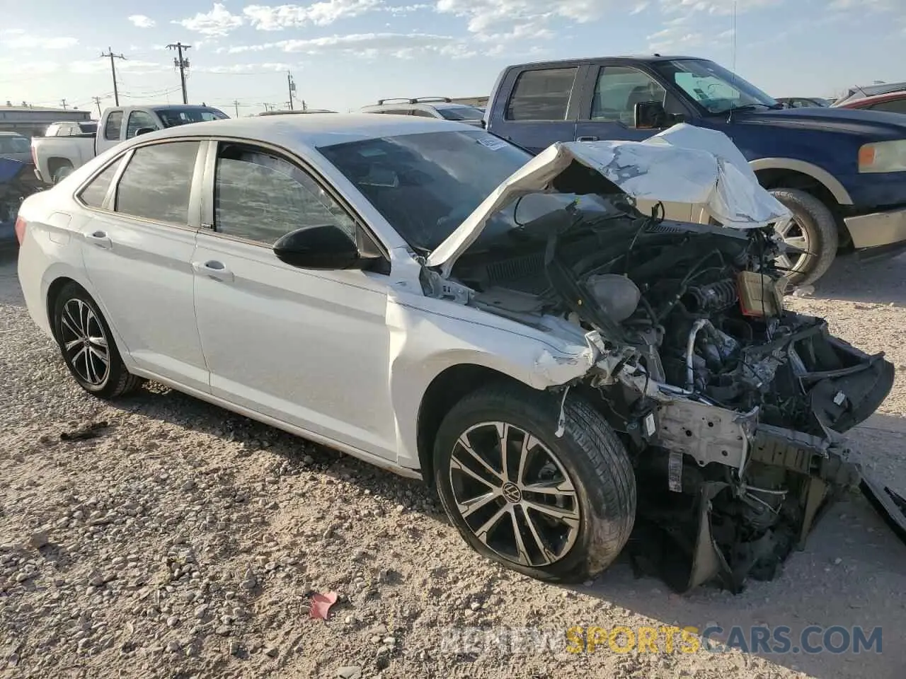 4 Photograph of a damaged car 3VWBM7BU4PM035327 VOLKSWAGEN JETTA 2023
