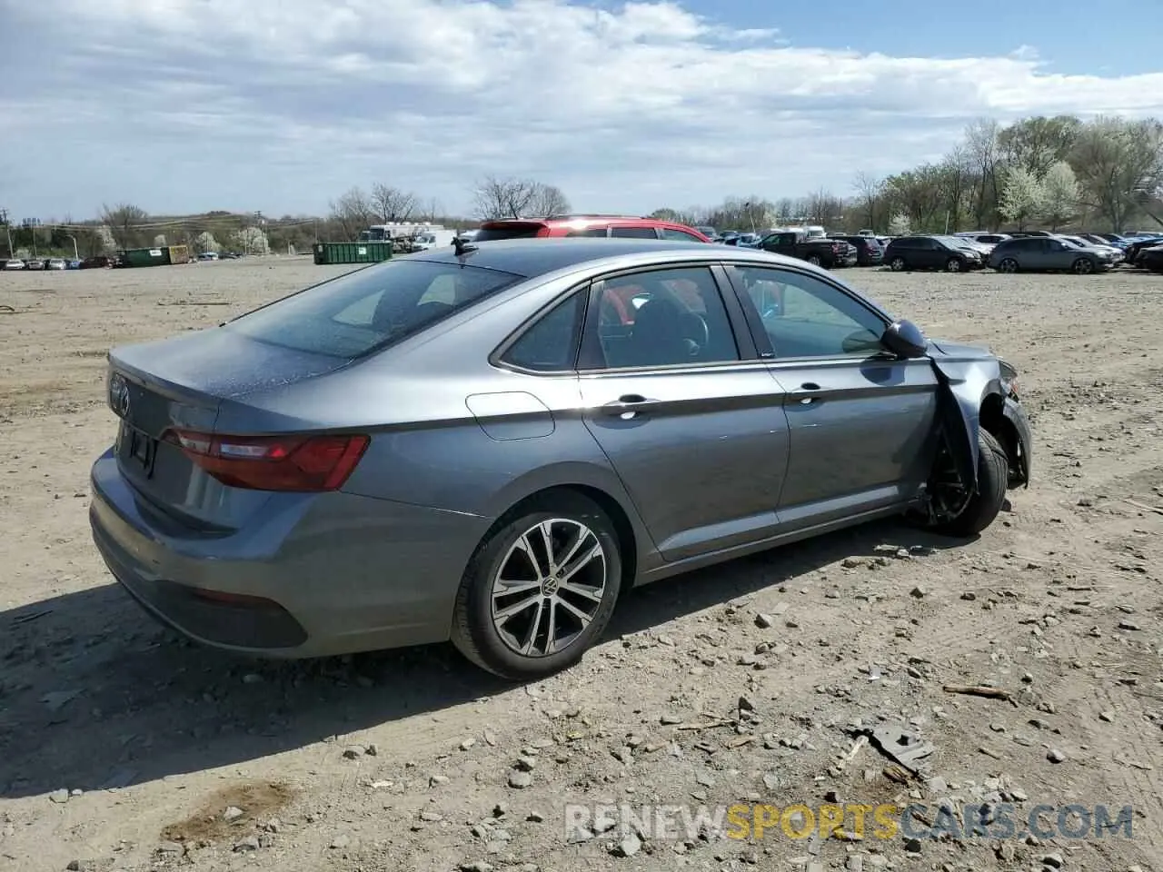 3 Фотография поврежденного автомобиля 3VWBM7BU8PM023682 VOLKSWAGEN JETTA 2023