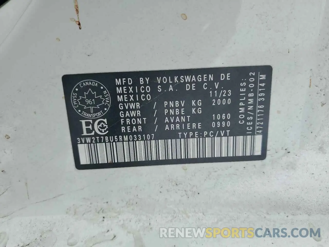 13 Фотография поврежденного автомобиля 3VW2T7BU5RM033107 VOLKSWAGEN JETTA 2024