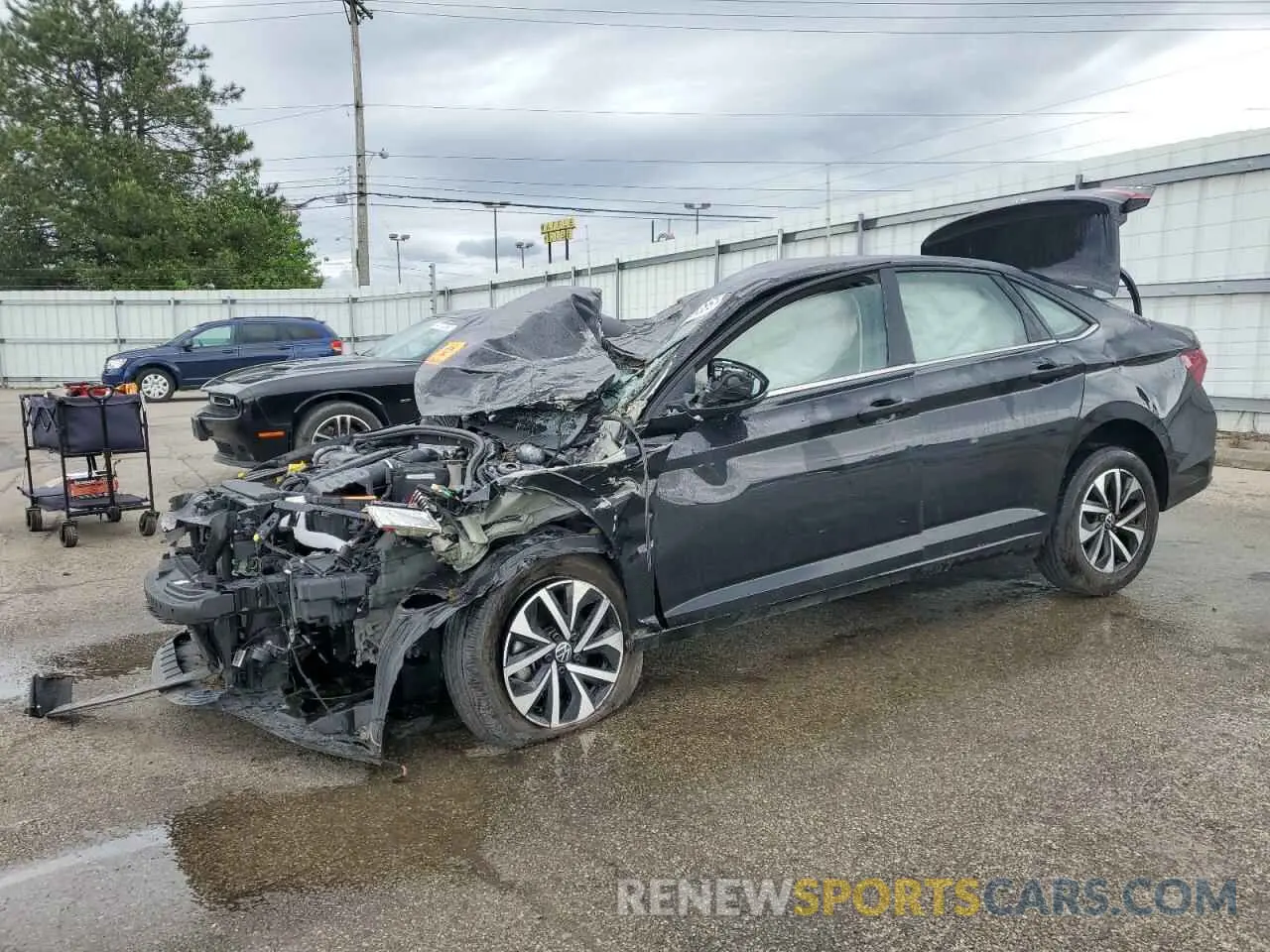 1 Photograph of a damaged car 3VW5M7BU4RM041094 VOLKSWAGEN JETTA 2024