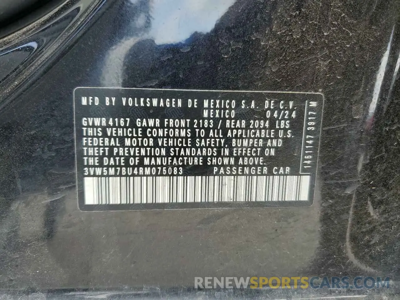 13 Фотография поврежденного автомобиля 3VW5M7BU4RM075083 VOLKSWAGEN JETTA 2024