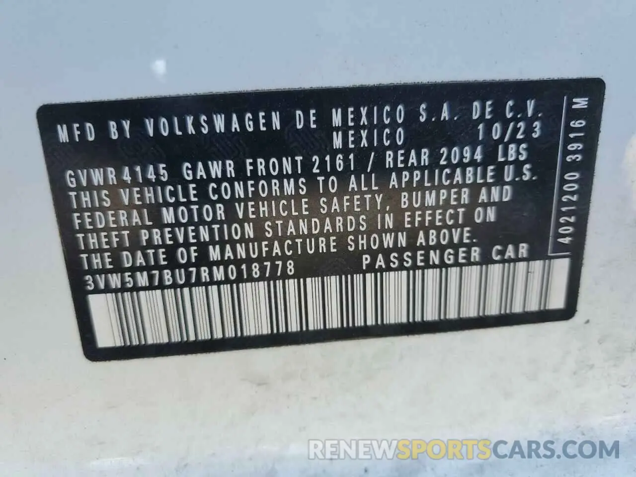 12 Фотография поврежденного автомобиля 3VW5M7BU7RM018778 VOLKSWAGEN JETTA 2024