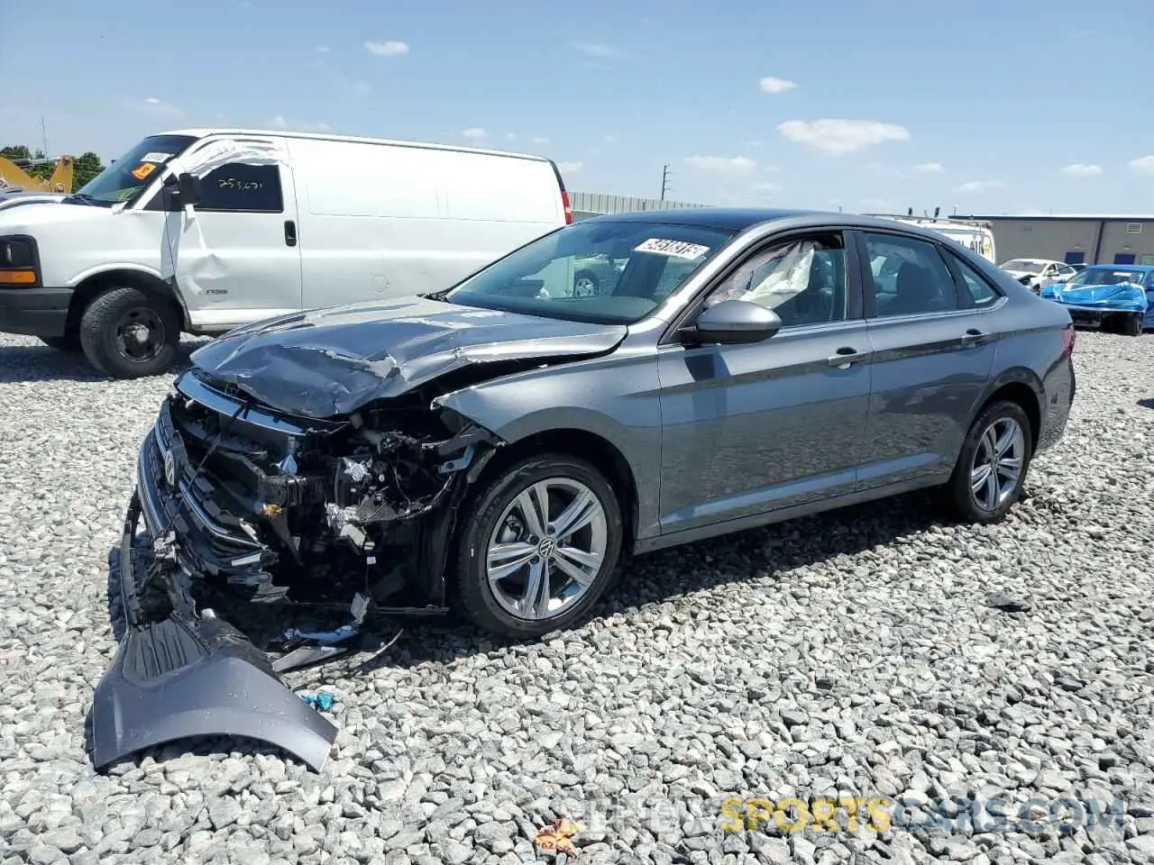 1 Photograph of a damaged car 3VW7M7BU0RM017738 VOLKSWAGEN JETTA 2024