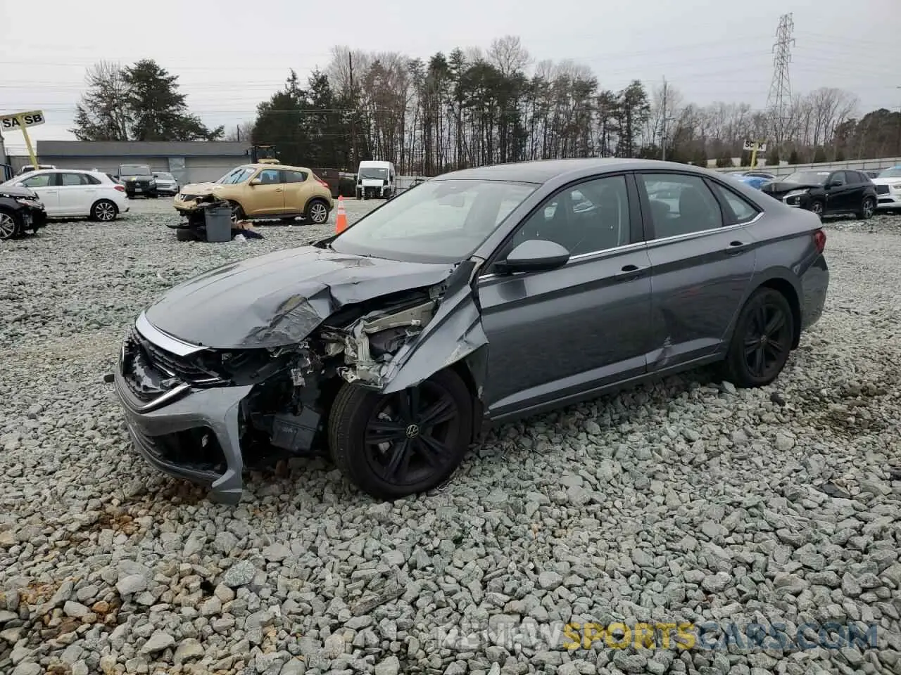1 Photograph of a damaged car 3VW7M7BU4RM036650 VOLKSWAGEN JETTA 2024