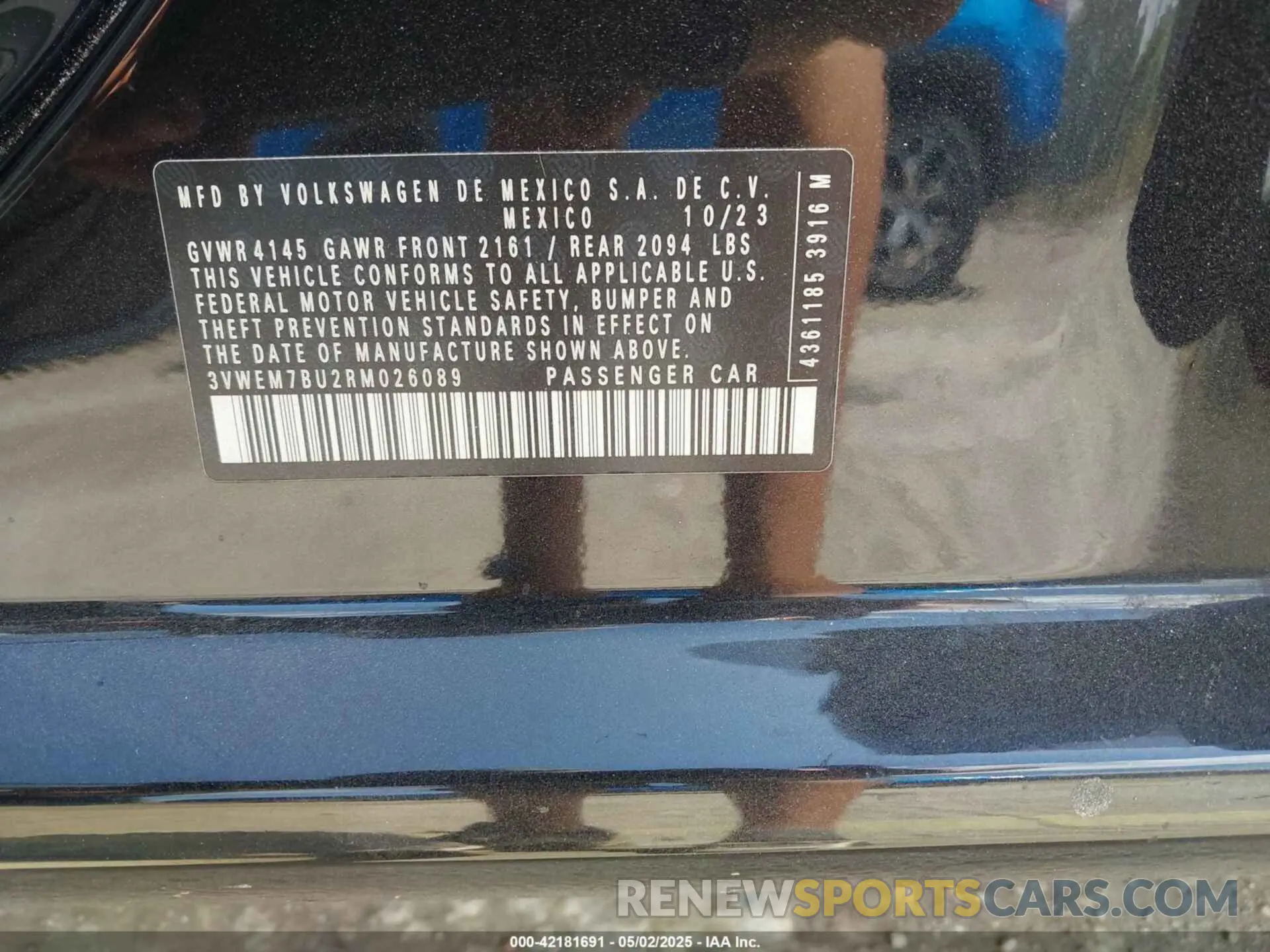 9 Photograph of a damaged car 3VWEM7BU2RM026089 VOLKSWAGEN JETTA 2024
