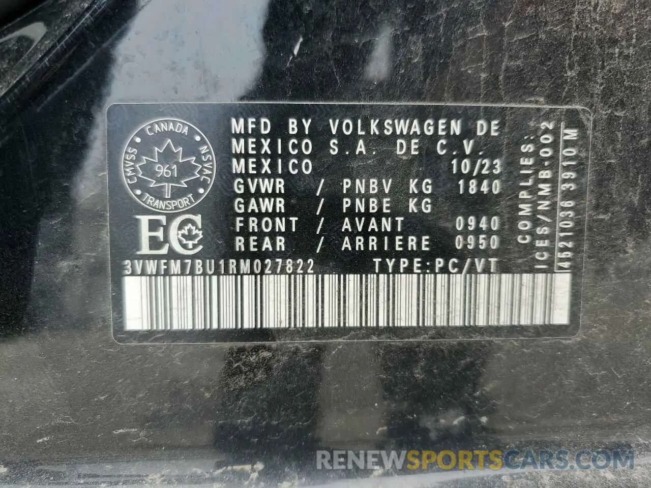 13 Фотография поврежденного автомобиля 3VWFM7BU1RM027822 VOLKSWAGEN JETTA 2024