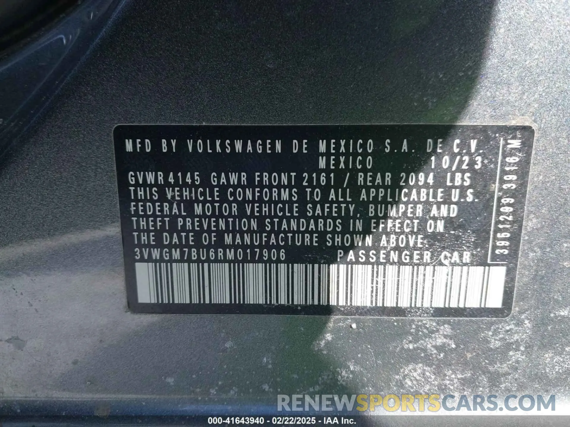 9 Photograph of a damaged car 3VWGM7BU6RM017906 VOLKSWAGEN JETTA 2024