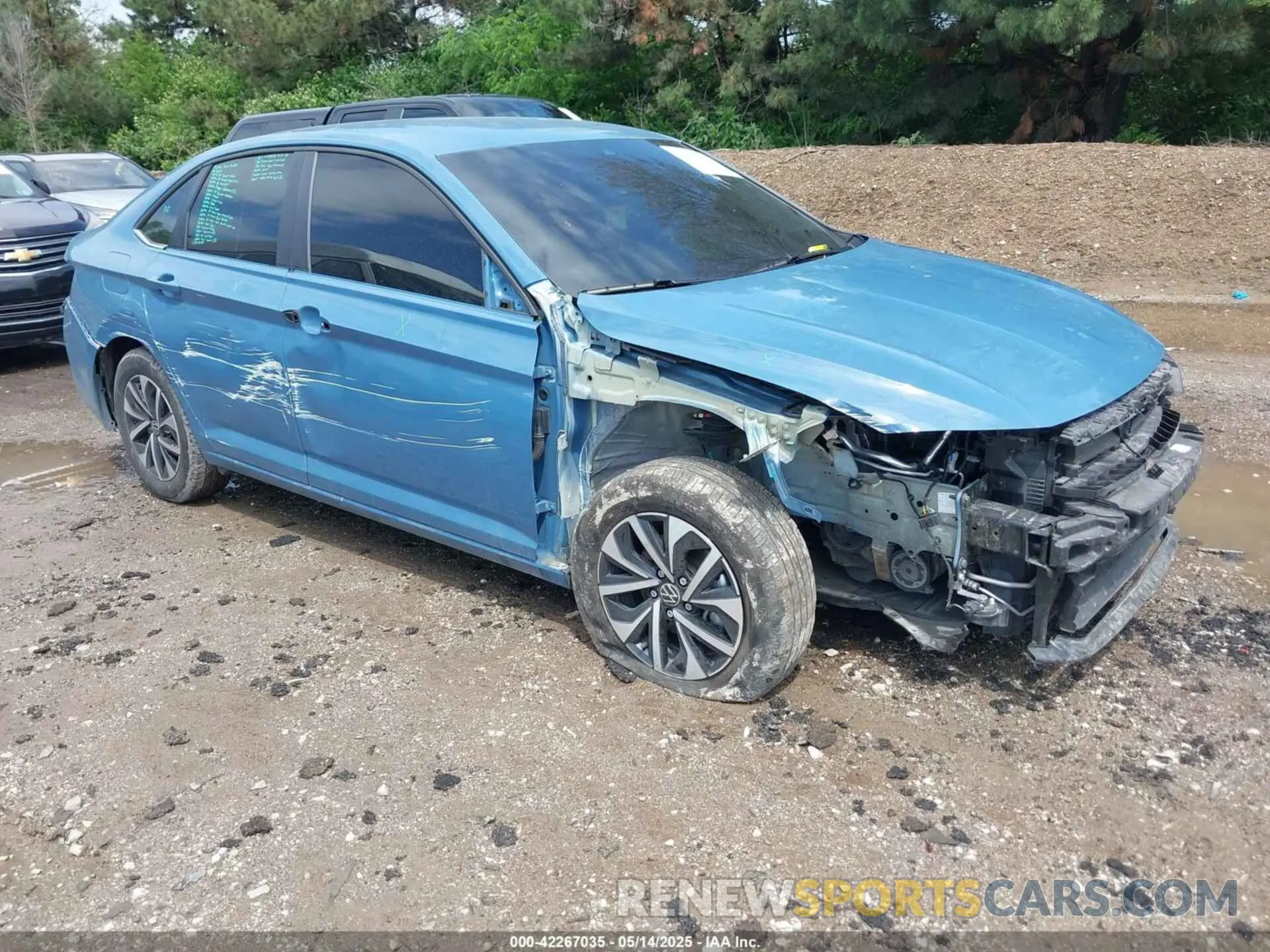 1 Photograph of a damaged car 3VW5X7BU4SM036684 VOLKSWAGEN JETTA 2025