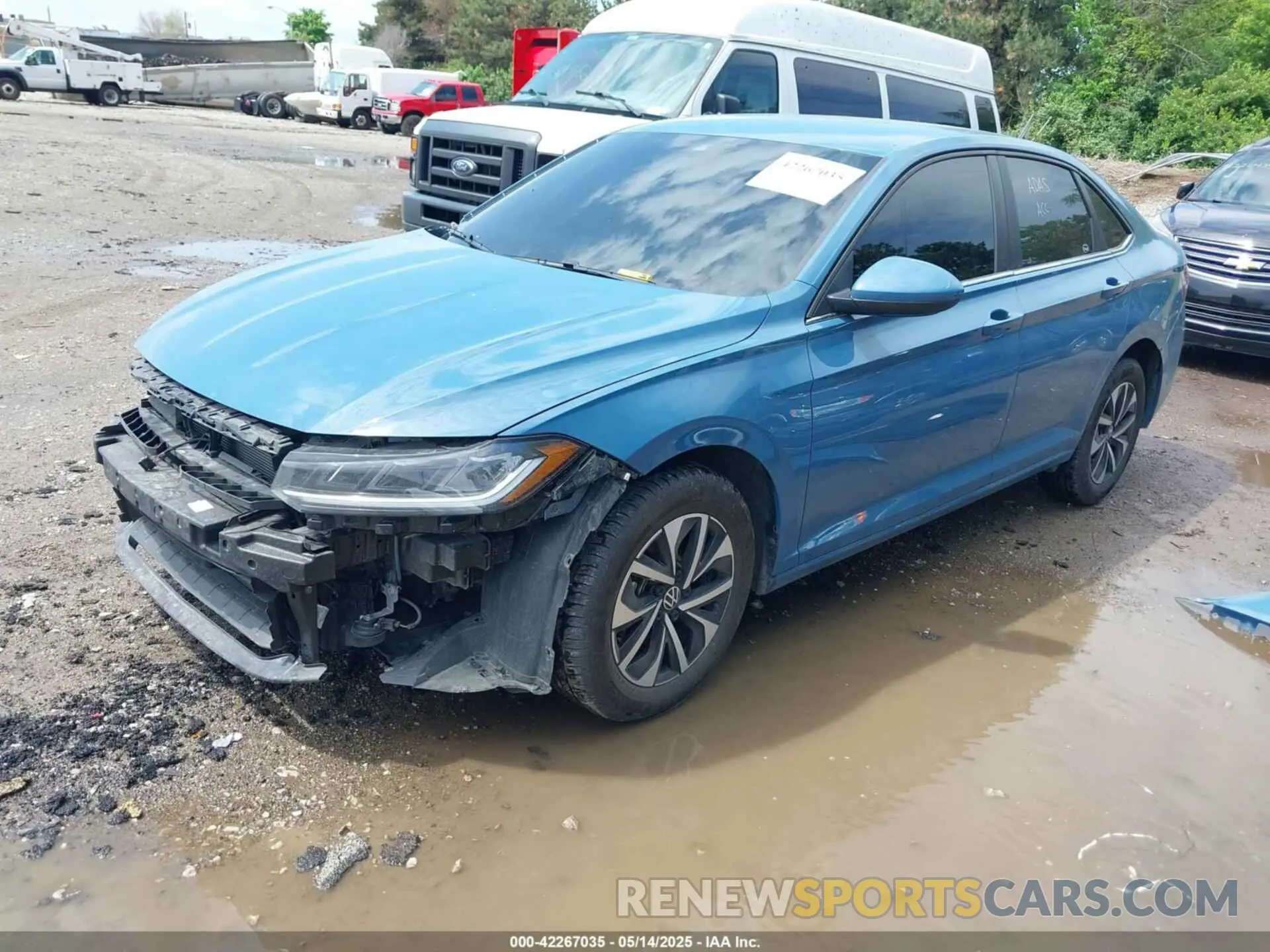 2 Photograph of a damaged car 3VW5X7BU4SM036684 VOLKSWAGEN JETTA 2025