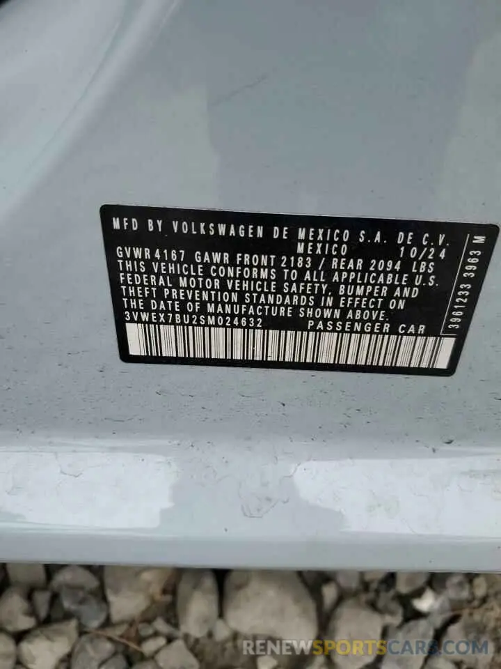 14 Фотография поврежденного автомобиля 3VWEX7BU2SM024632 VOLKSWAGEN JETTA 2025