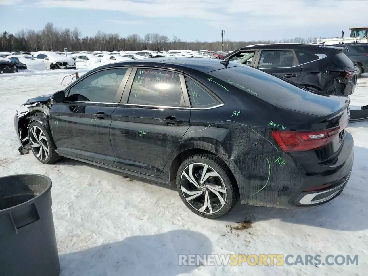 2 Photograph of a damaged car 3VWGX7BU9SM023809 VOLKSWAGEN JETTA 2025