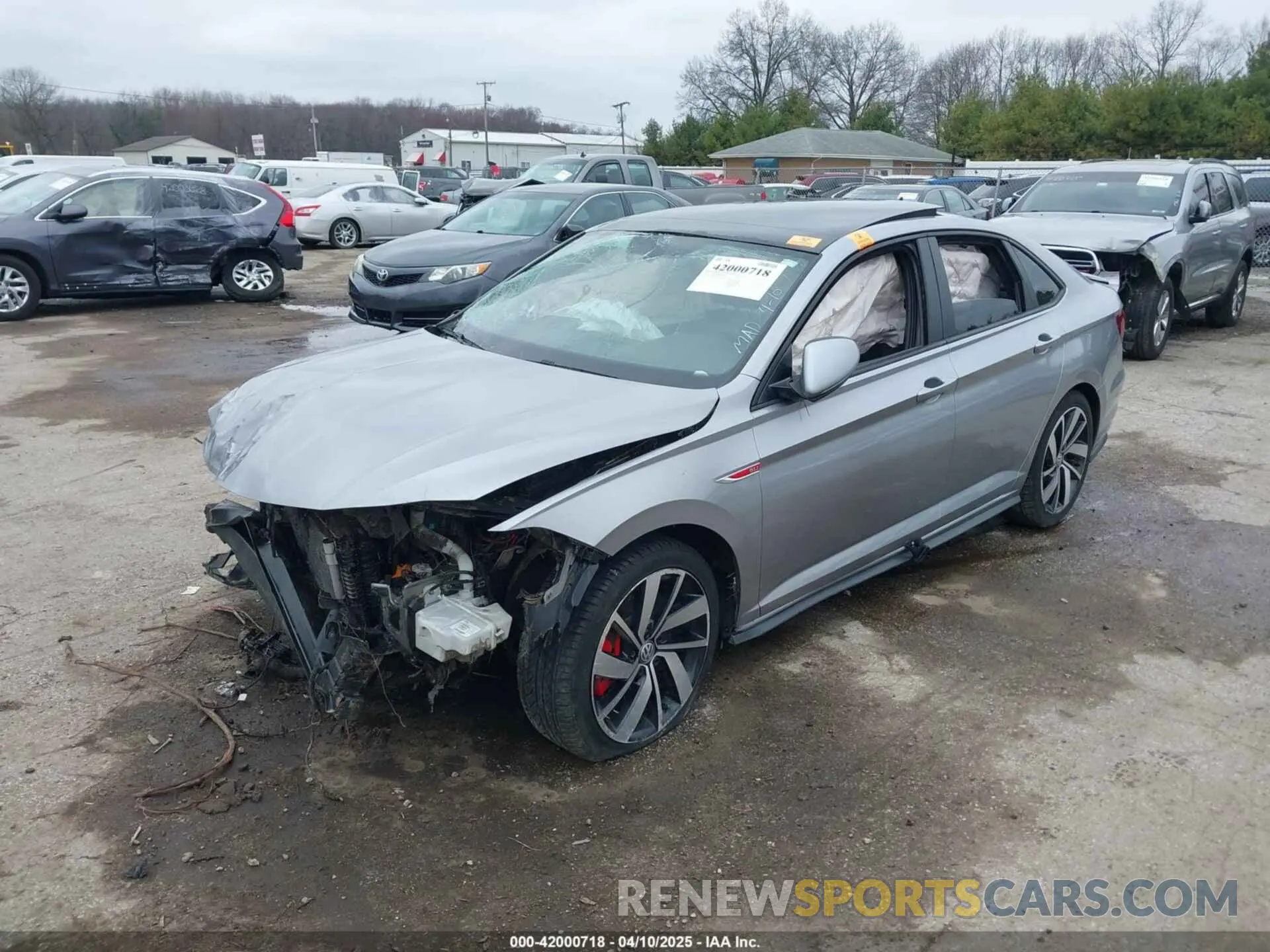 2 Photograph of a damaged car 3VW5T7BU9KM157755 VOLKSWAGEN JETTA GLI 2019