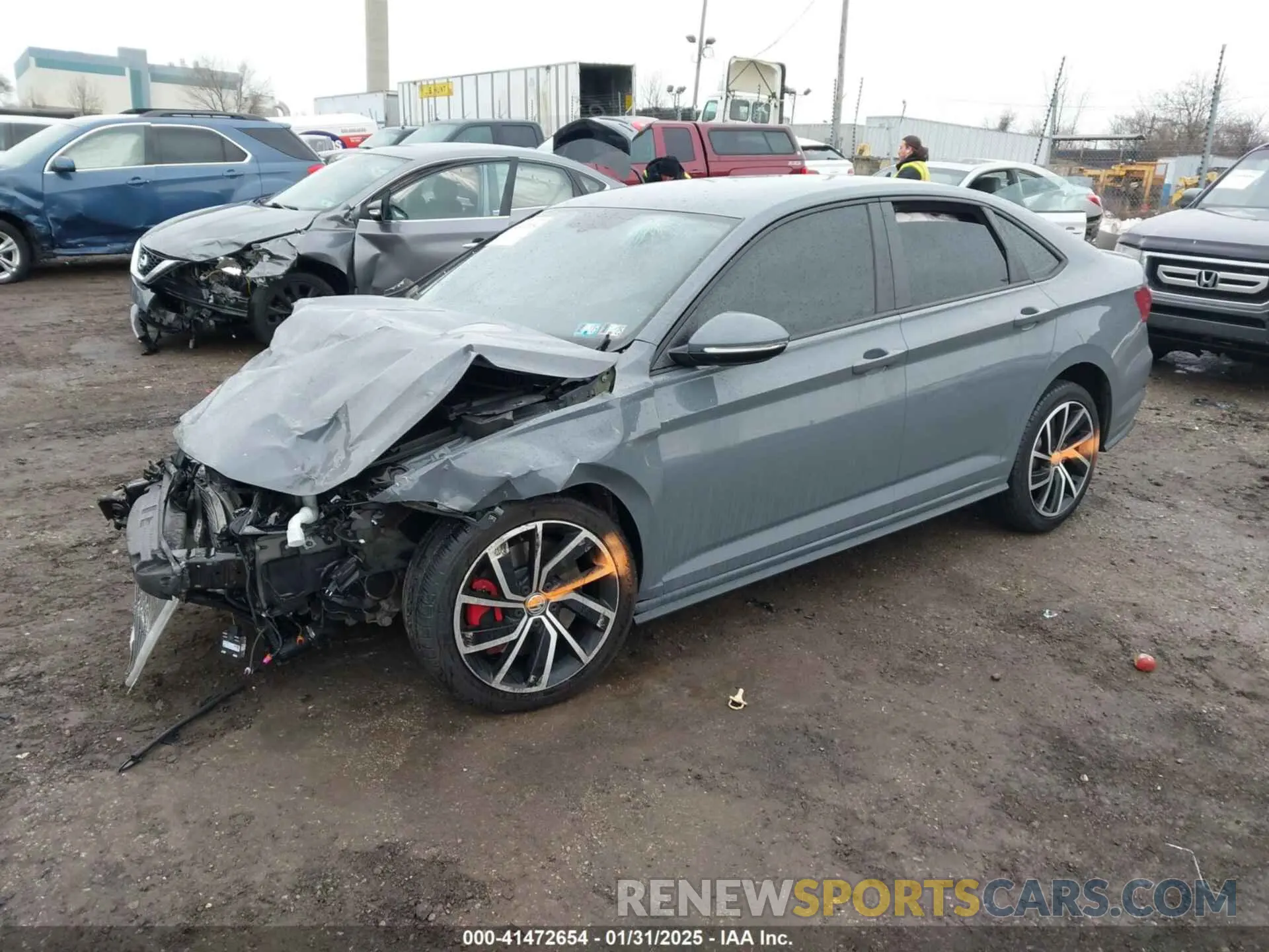 2 Photograph of a damaged car 3VW5T7BU9LM087711 VOLKSWAGEN JETTA GLI 2020