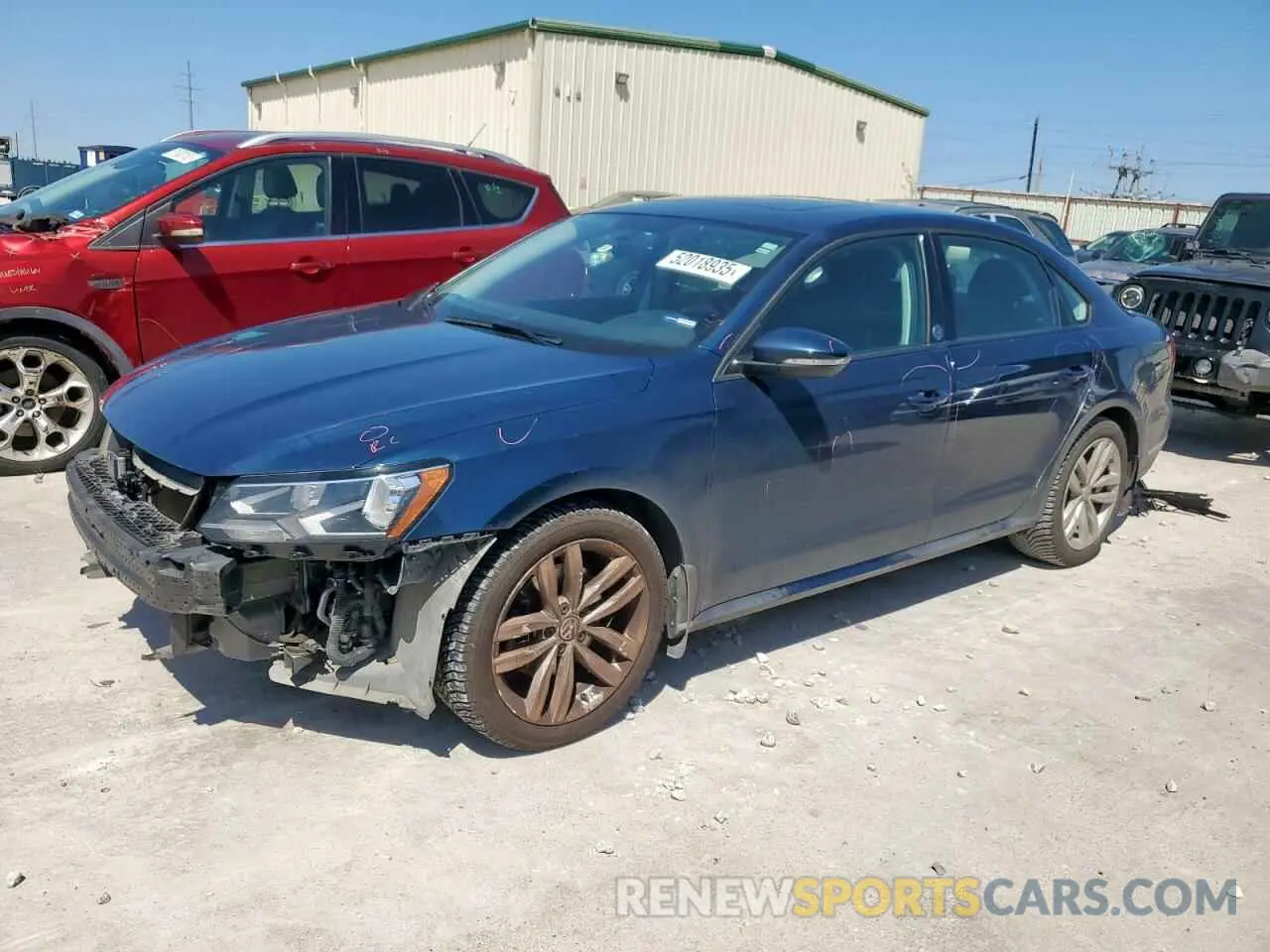 1 Photograph of a damaged car 1VWLA7A35KC003020 VOLKSWAGEN PASSAT 2019