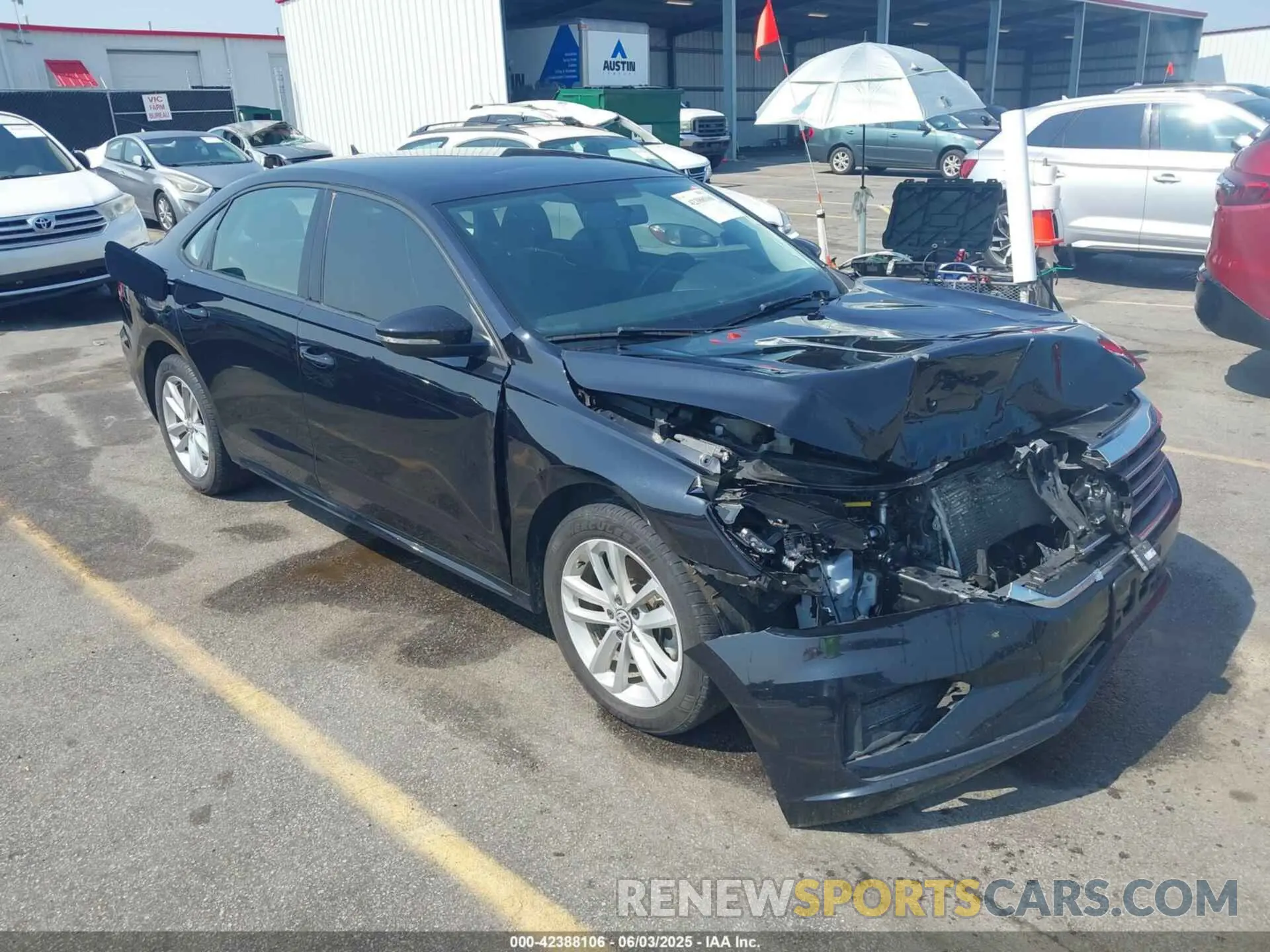 1 Photograph of a damaged car 1VWAA7A33MC000952 VOLKSWAGEN PASSAT 2021