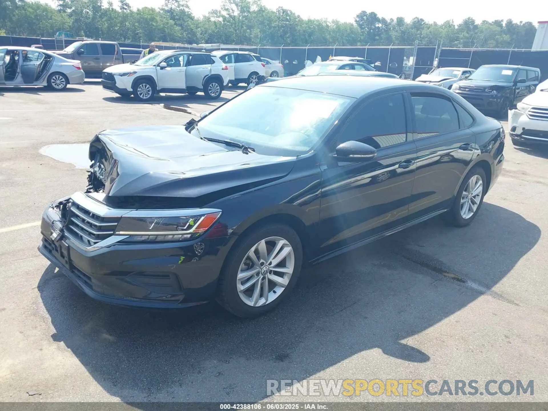 2 Photograph of a damaged car 1VWAA7A33MC000952 VOLKSWAGEN PASSAT 2021
