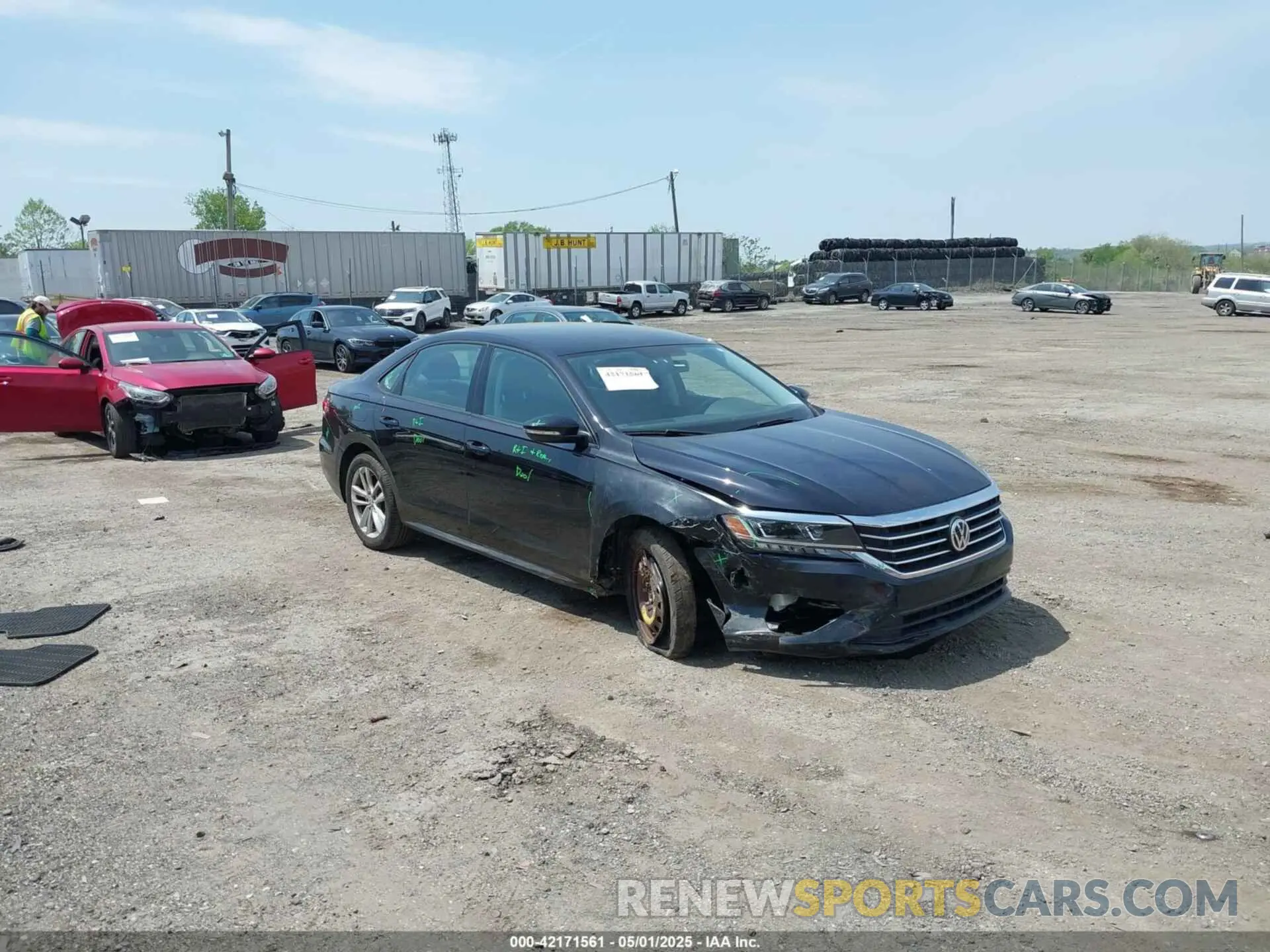1 Фотография поврежденного автомобиля 1VWAA7A33MC005648 VOLKSWAGEN PASSAT 2021