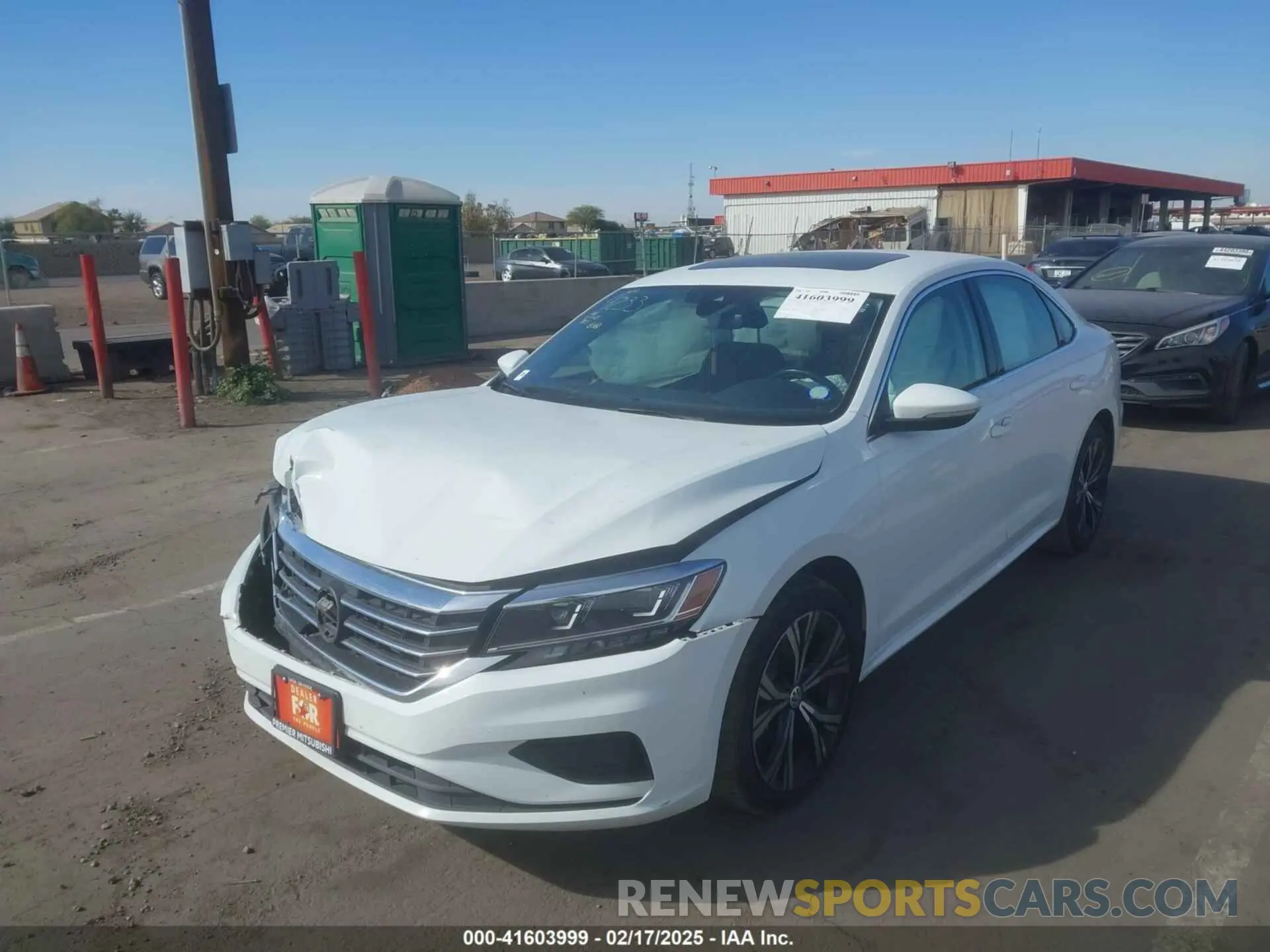 2 Photograph of a damaged car 1VWSA7A32MC001319 VOLKSWAGEN PASSAT 2021