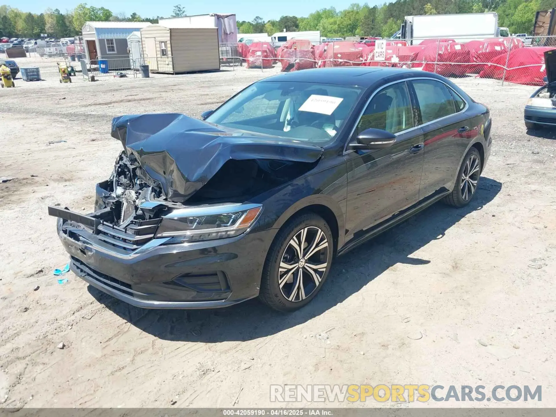 2 Photograph of a damaged car 1VWSA7A38NC001715 VOLKSWAGEN PASSAT 2022