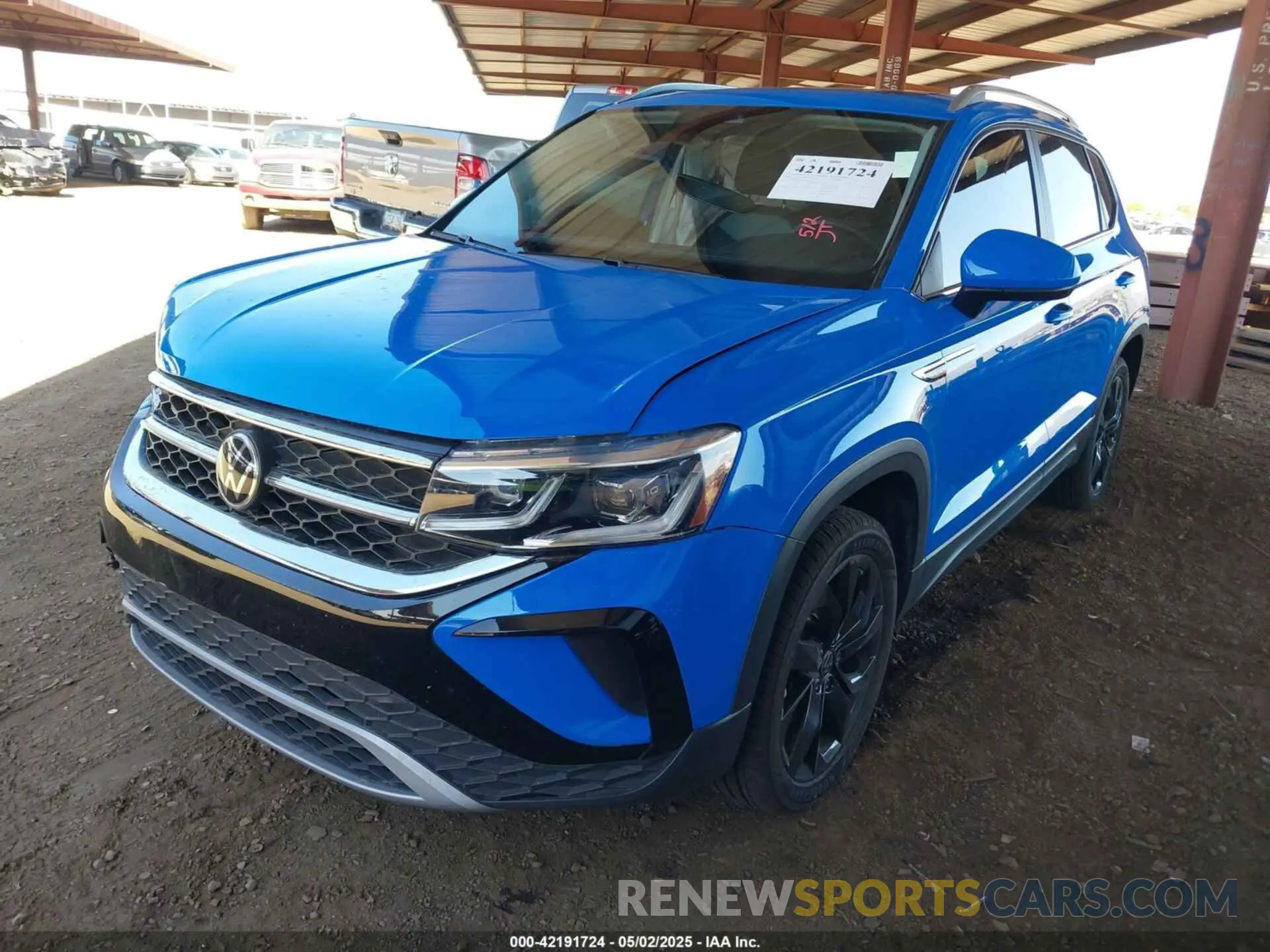 2 Photograph of a damaged car 3VV1X7B29NM003637 VOLKSWAGEN TAOS 2022