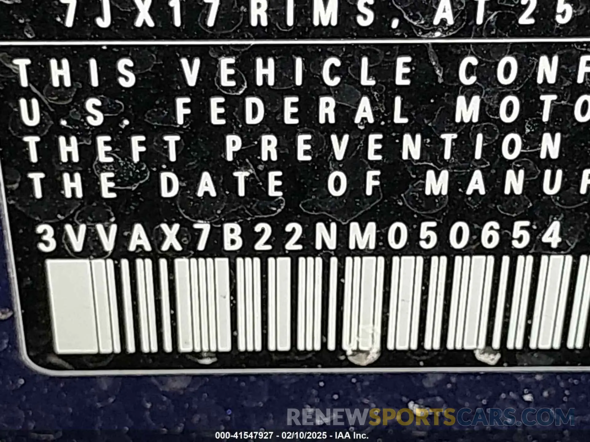 9 Photograph of a damaged car 3VVAX7B22NM050654 VOLKSWAGEN TAOS 2022
