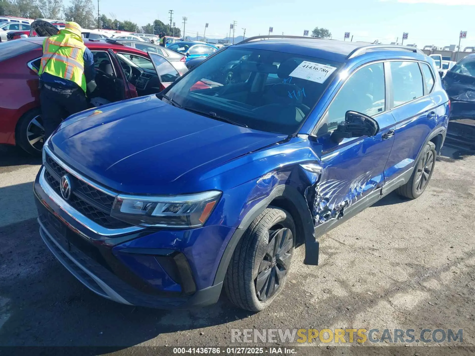 2 Photograph of a damaged car 3VVCX7B24NM026302 VOLKSWAGEN TAOS 2022