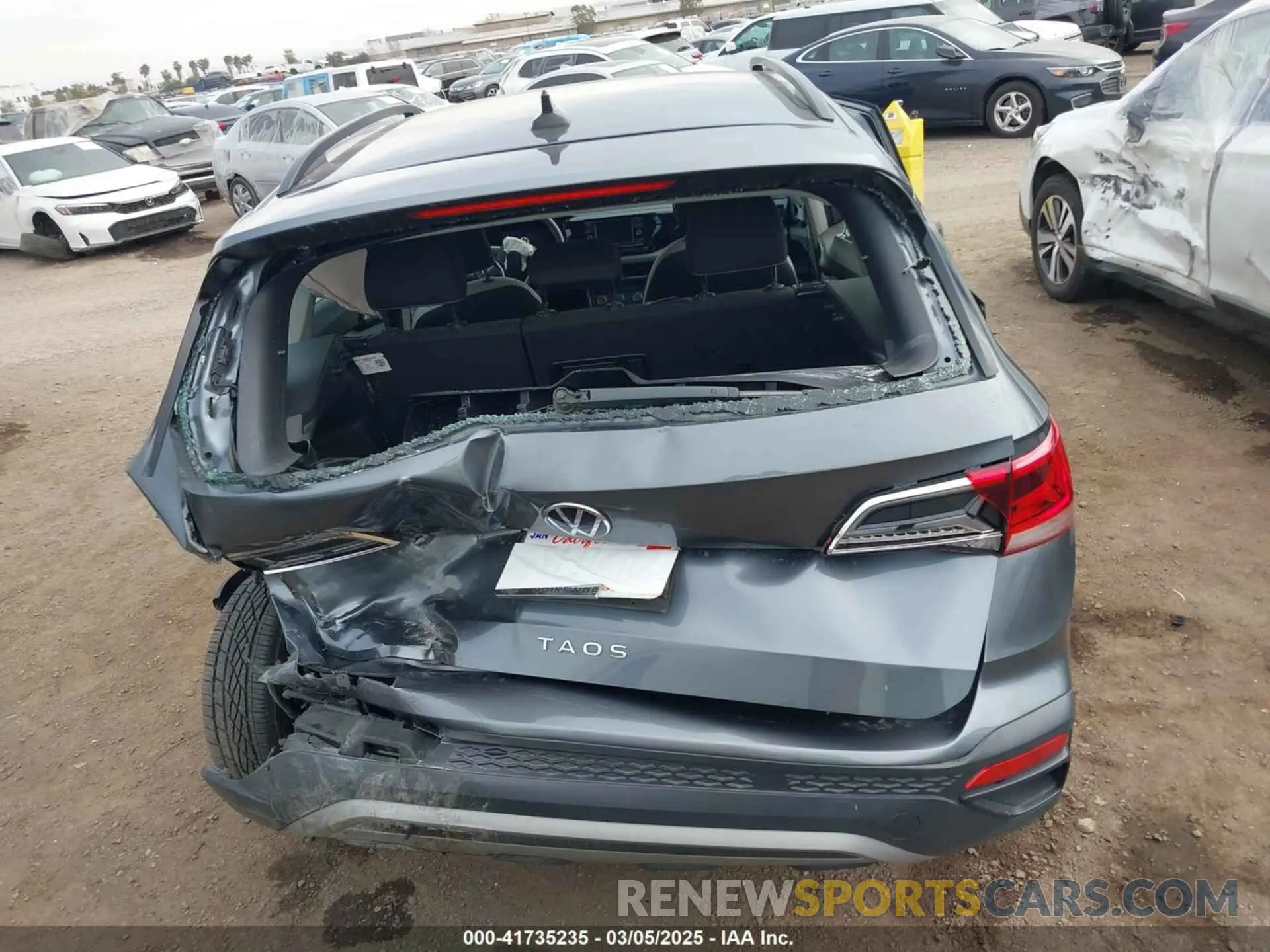 16 Фотография поврежденного автомобиля 3VVDX7B2XNM044372 VOLKSWAGEN TAOS 2022