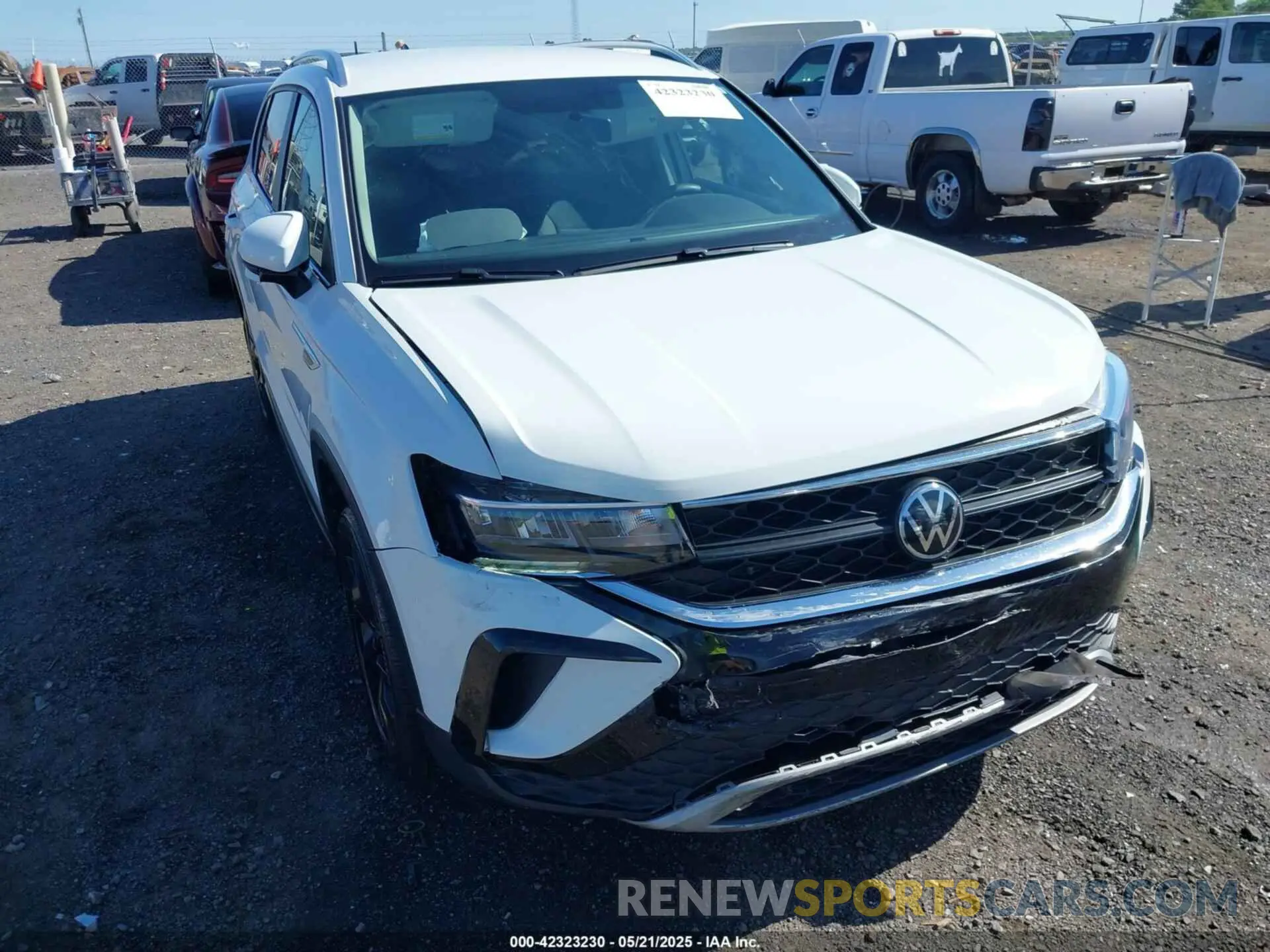 6 Фотография поврежденного автомобиля 3VVRX7B2XNM076678 VOLKSWAGEN TAOS 2022