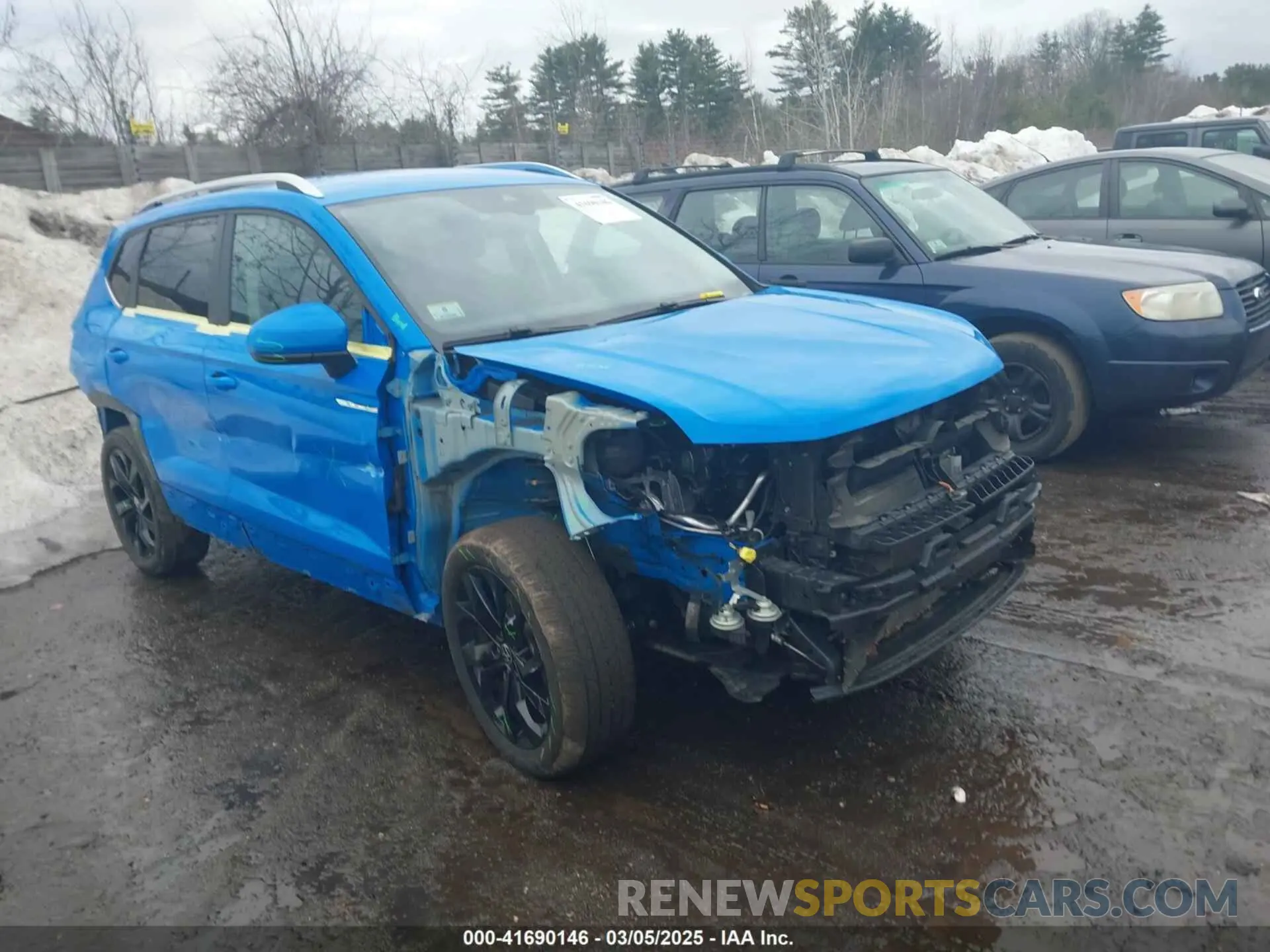 1 Фотография поврежденного автомобиля 3VVYX7B22NM099402 VOLKSWAGEN TAOS 2022