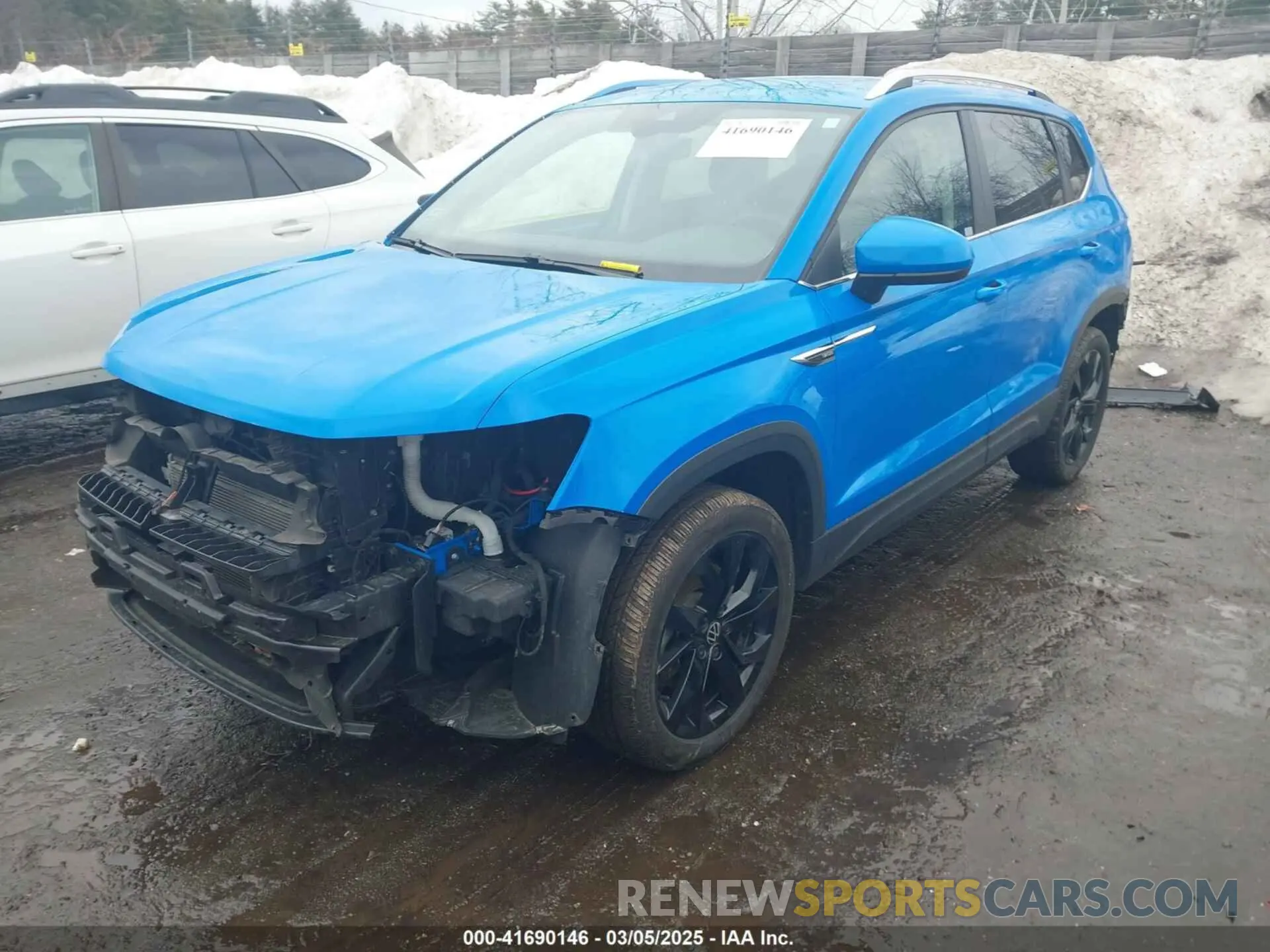 2 Фотография поврежденного автомобиля 3VVYX7B22NM099402 VOLKSWAGEN TAOS 2022