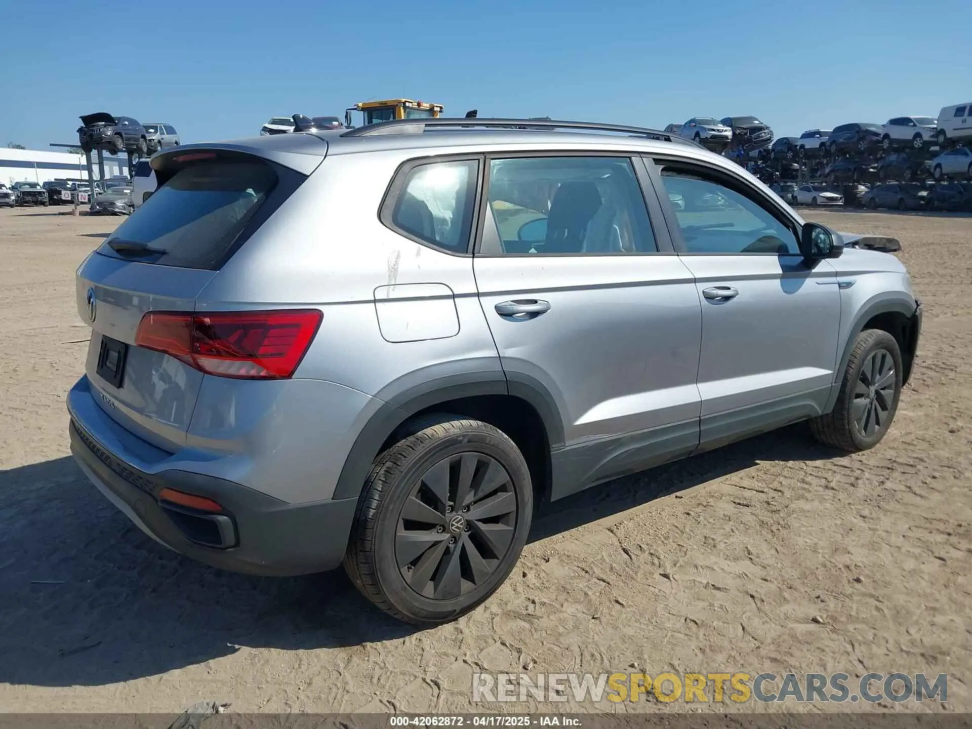 4 Фотография поврежденного автомобиля 3VVCX7B29PM374941 VOLKSWAGEN TAOS 2023