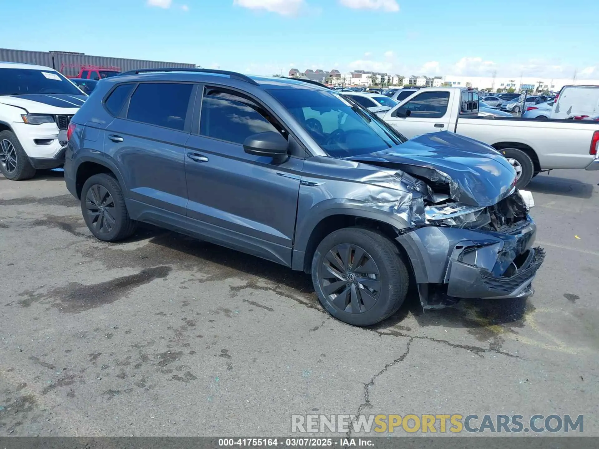 1 Photograph of a damaged car 3VVDX7B21PM329688 VOLKSWAGEN TAOS 2023