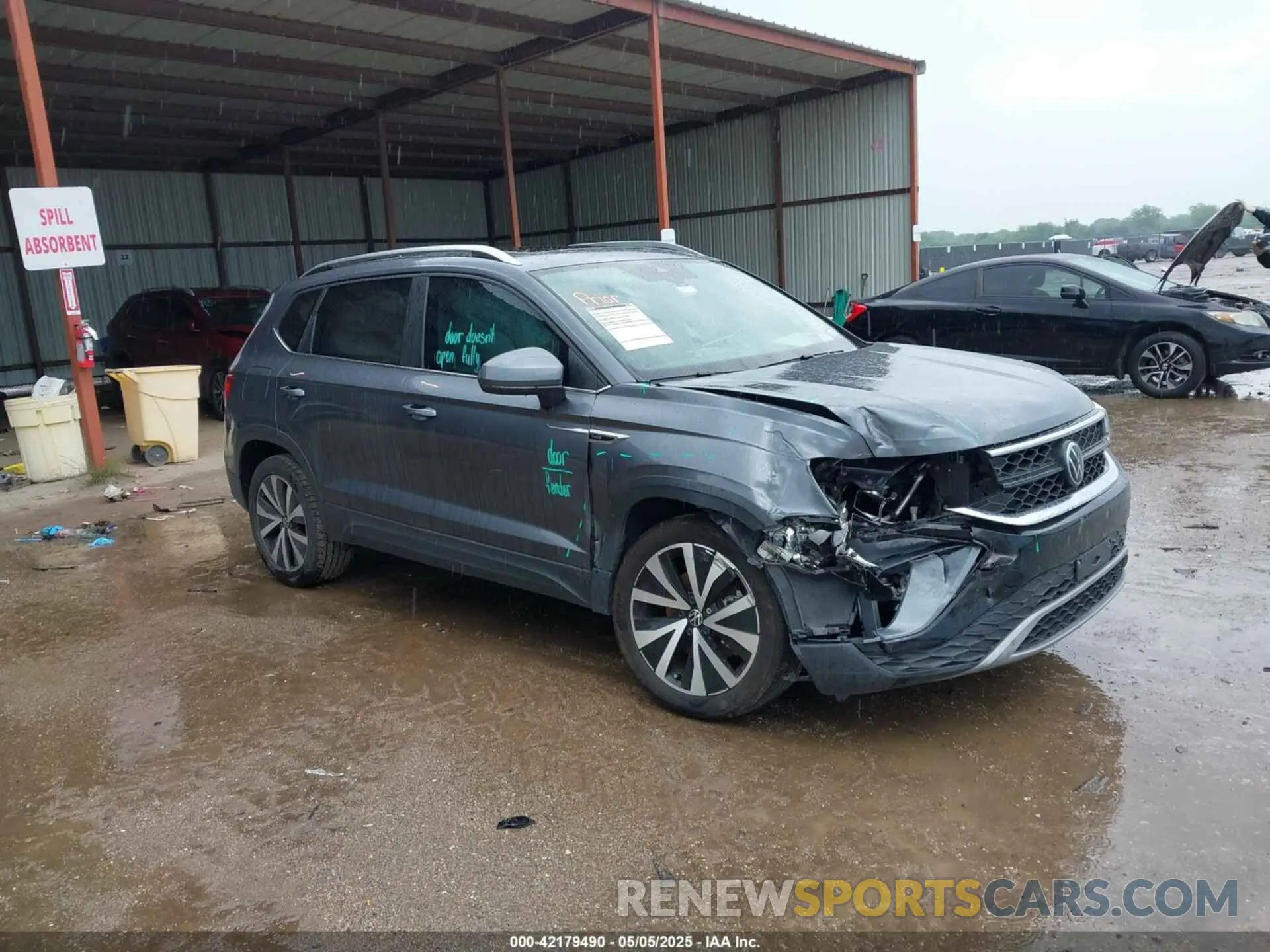 1 Фотография поврежденного автомобиля 3VVEX7B21PM344647 VOLKSWAGEN TAOS 2023