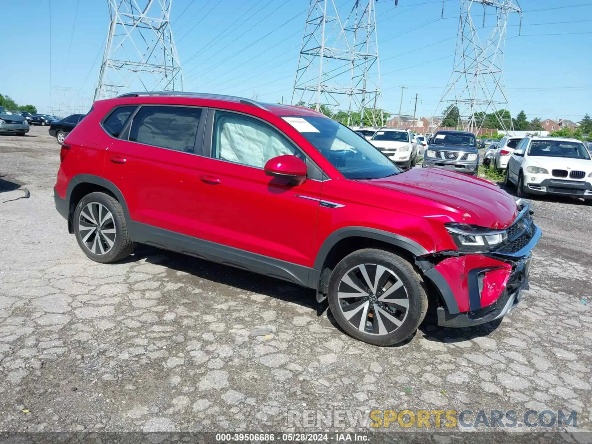 1 Фотография поврежденного автомобиля 3VVEX7B22PM371551 VOLKSWAGEN TAOS 2023