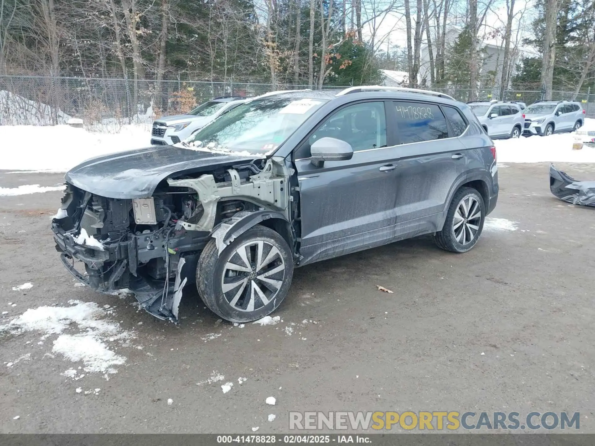 2 Фотография поврежденного автомобиля 3VVNX7B27PM312043 VOLKSWAGEN TAOS 2023