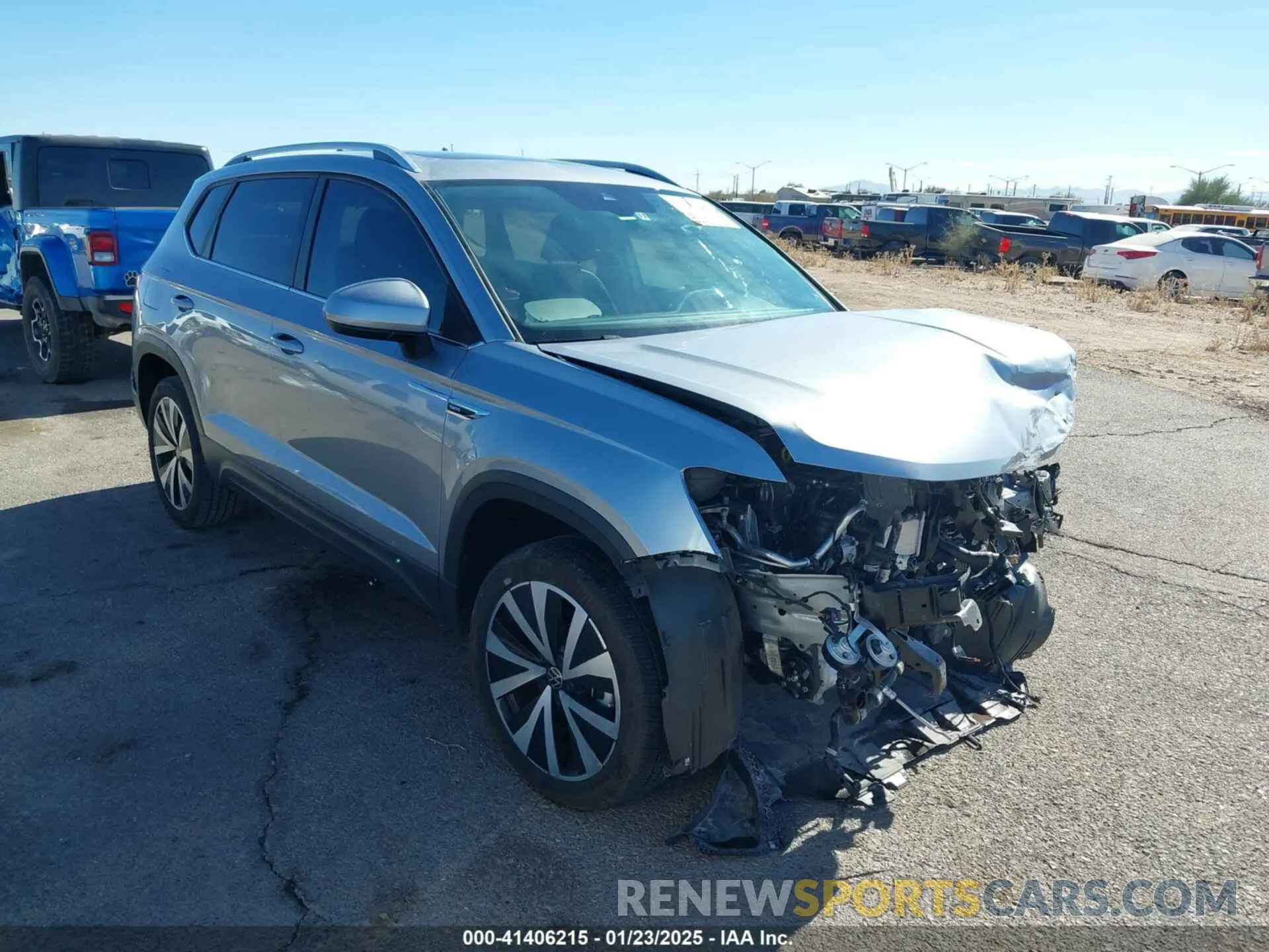 1 Фотография поврежденного автомобиля 3VVEX7B21RM001601 VOLKSWAGEN TAOS 2024