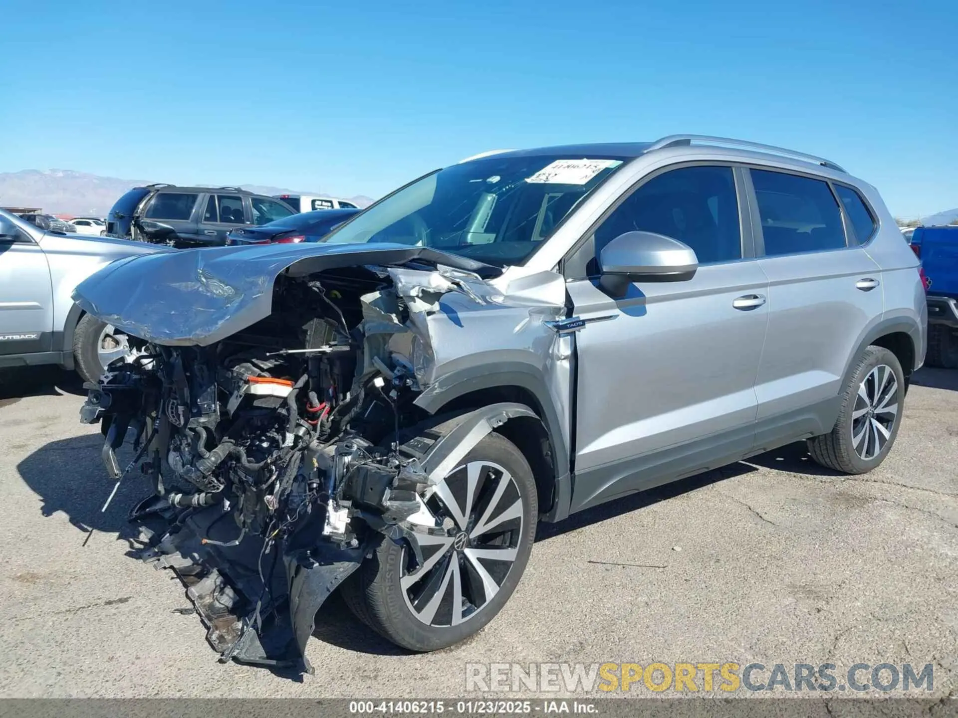 6 Фотография поврежденного автомобиля 3VVEX7B21RM001601 VOLKSWAGEN TAOS 2024